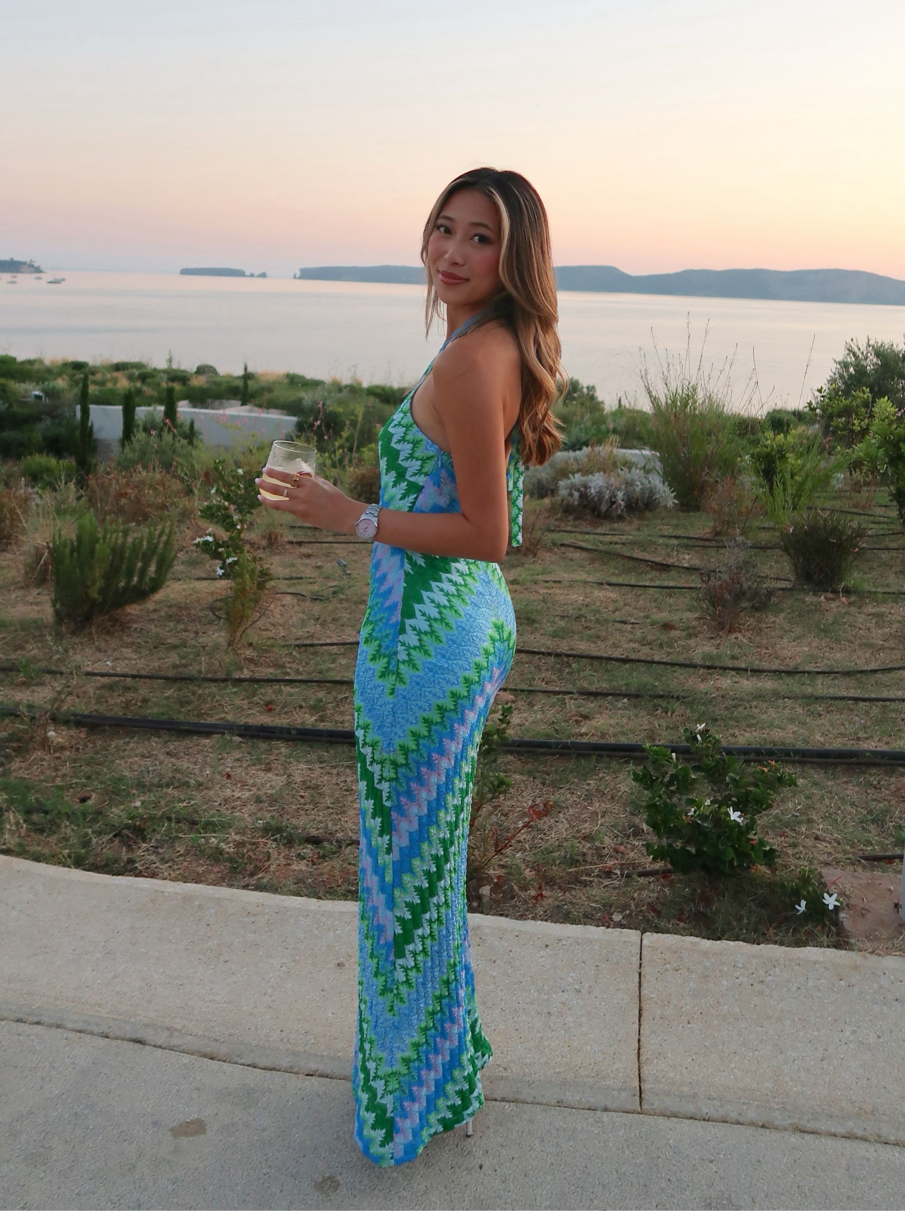 beachy bridesmaid dresses Cheap Dusty Blue Hot Sale Simple Long Beach Summer – SposaBridal The luxurious silk satin open back wedding dress Maxi Dress Blue Dress Color:Ivory/Blue Print