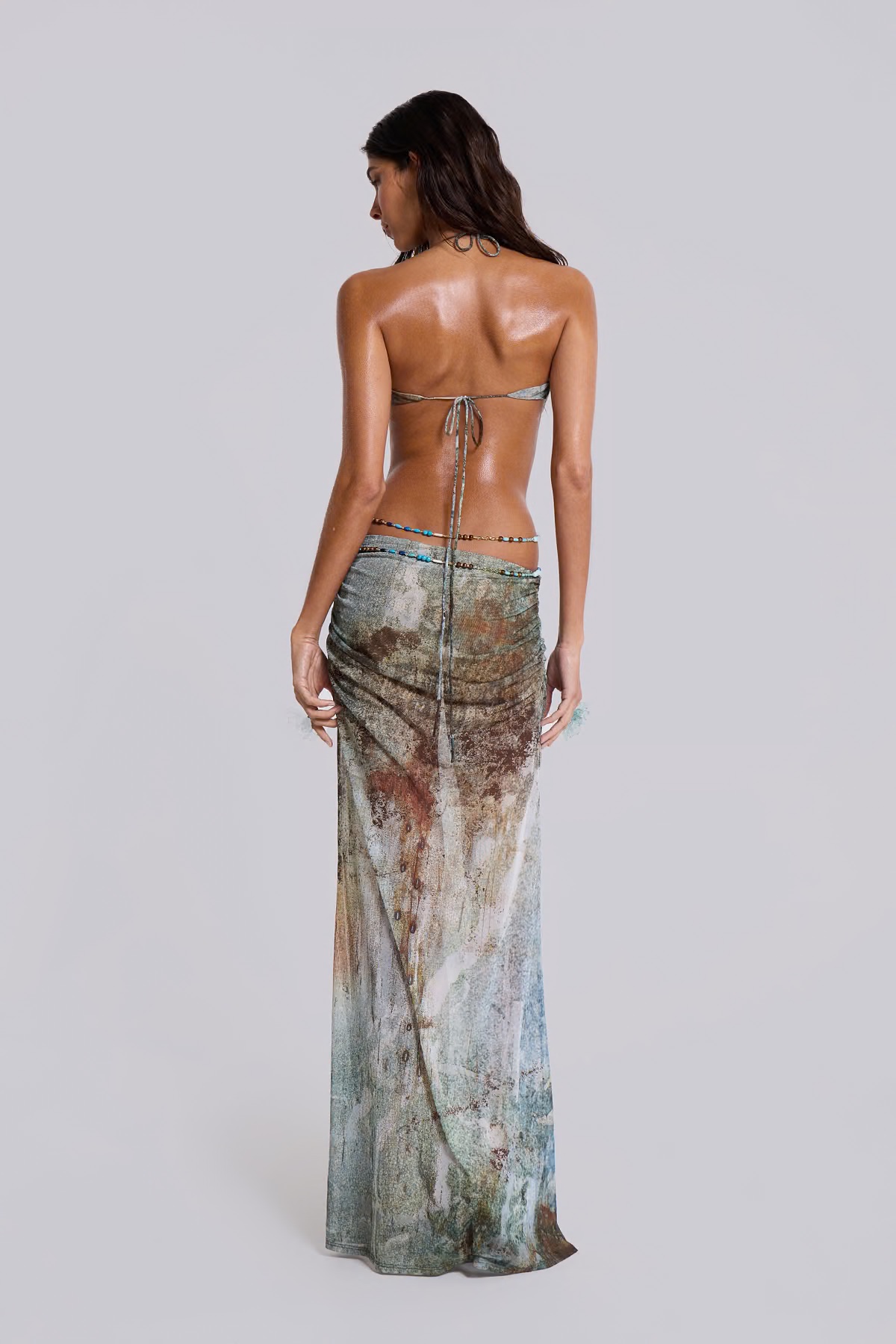 Jaded London Backless Maxi Dress by Jaded London - Pickle