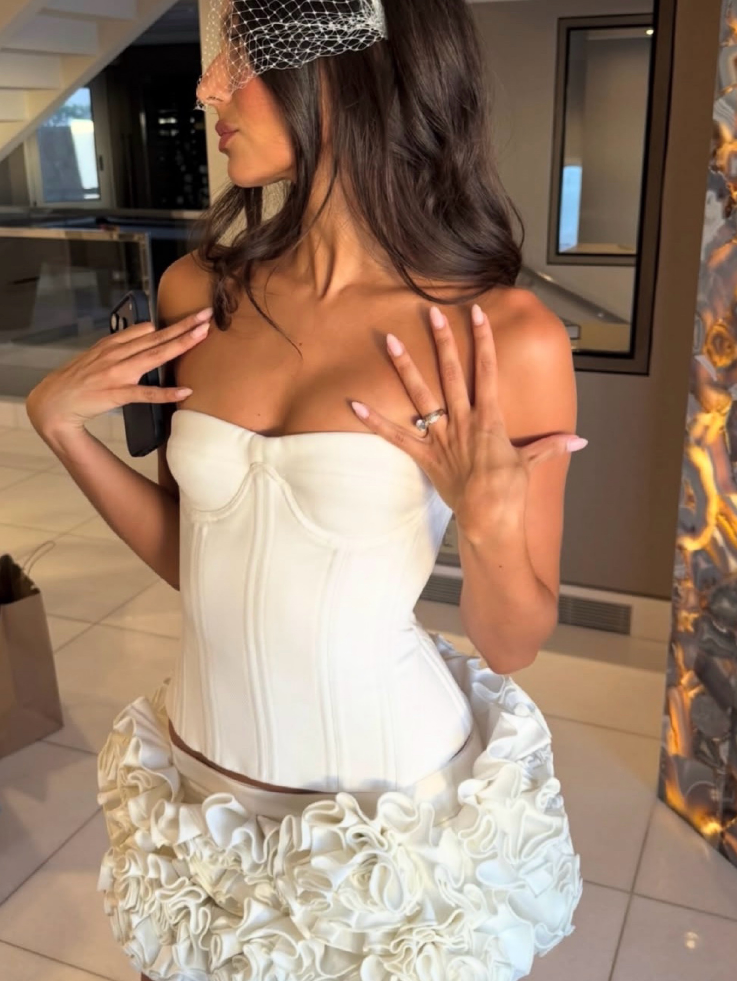 Fanci club bridal two piece set