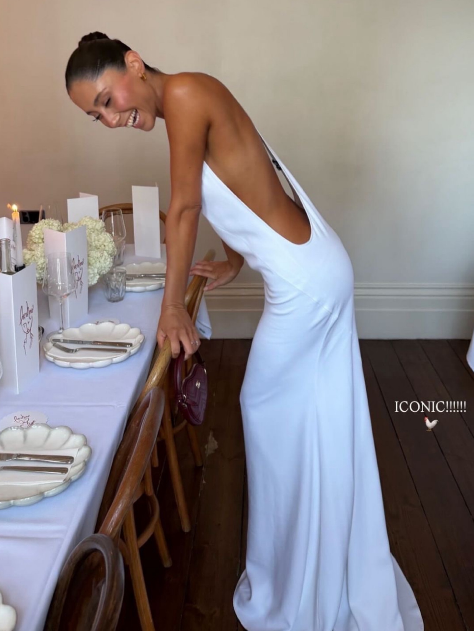 Jacquemus Jacquemus Marcel white backless dress available to rent