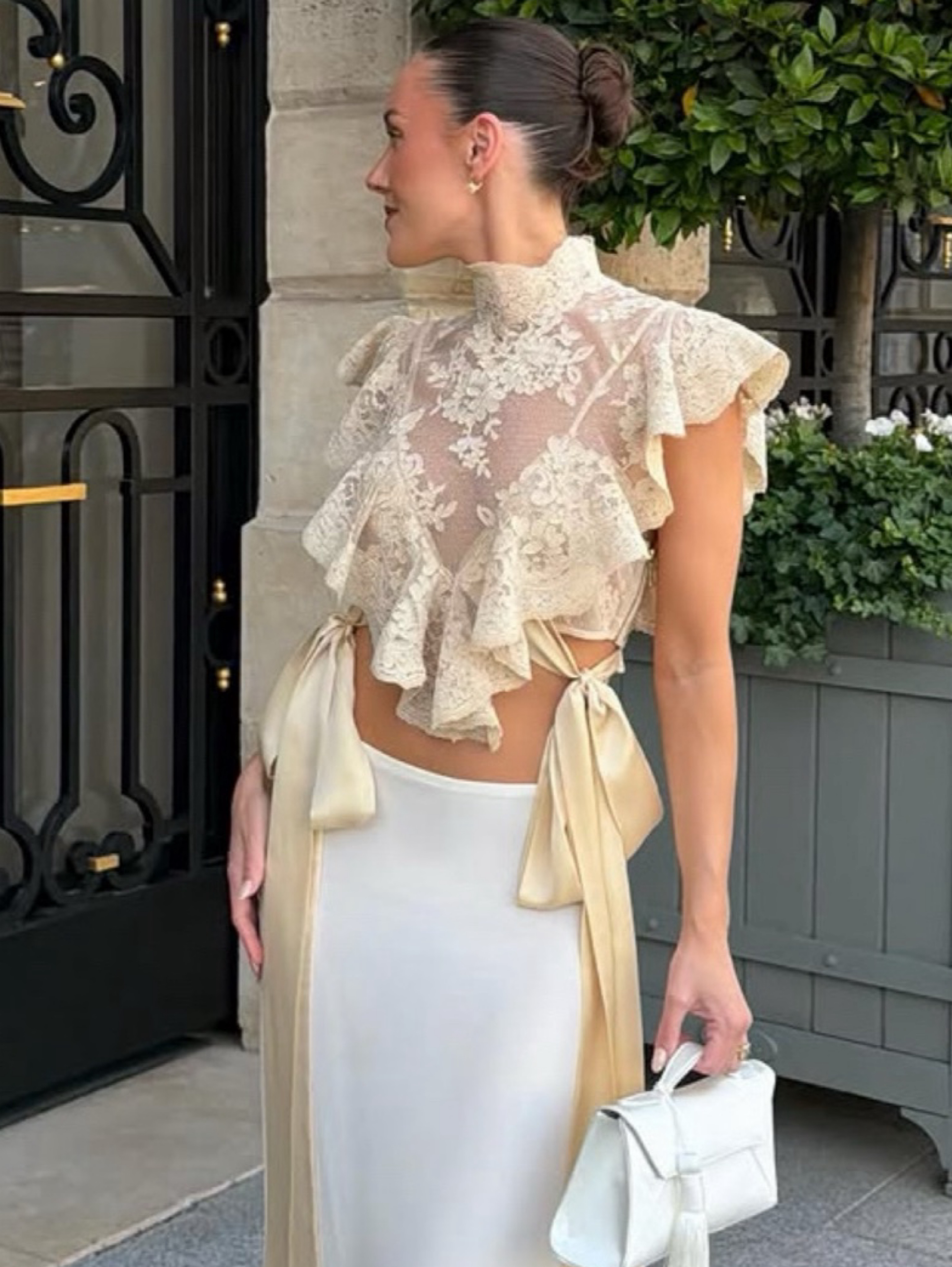 Zimmermann Zimmermann Luna lace top available to rent