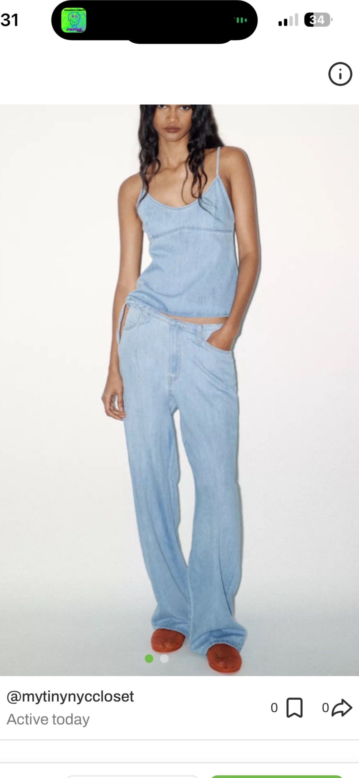 Zara denim SET Zara denim SET available to rent