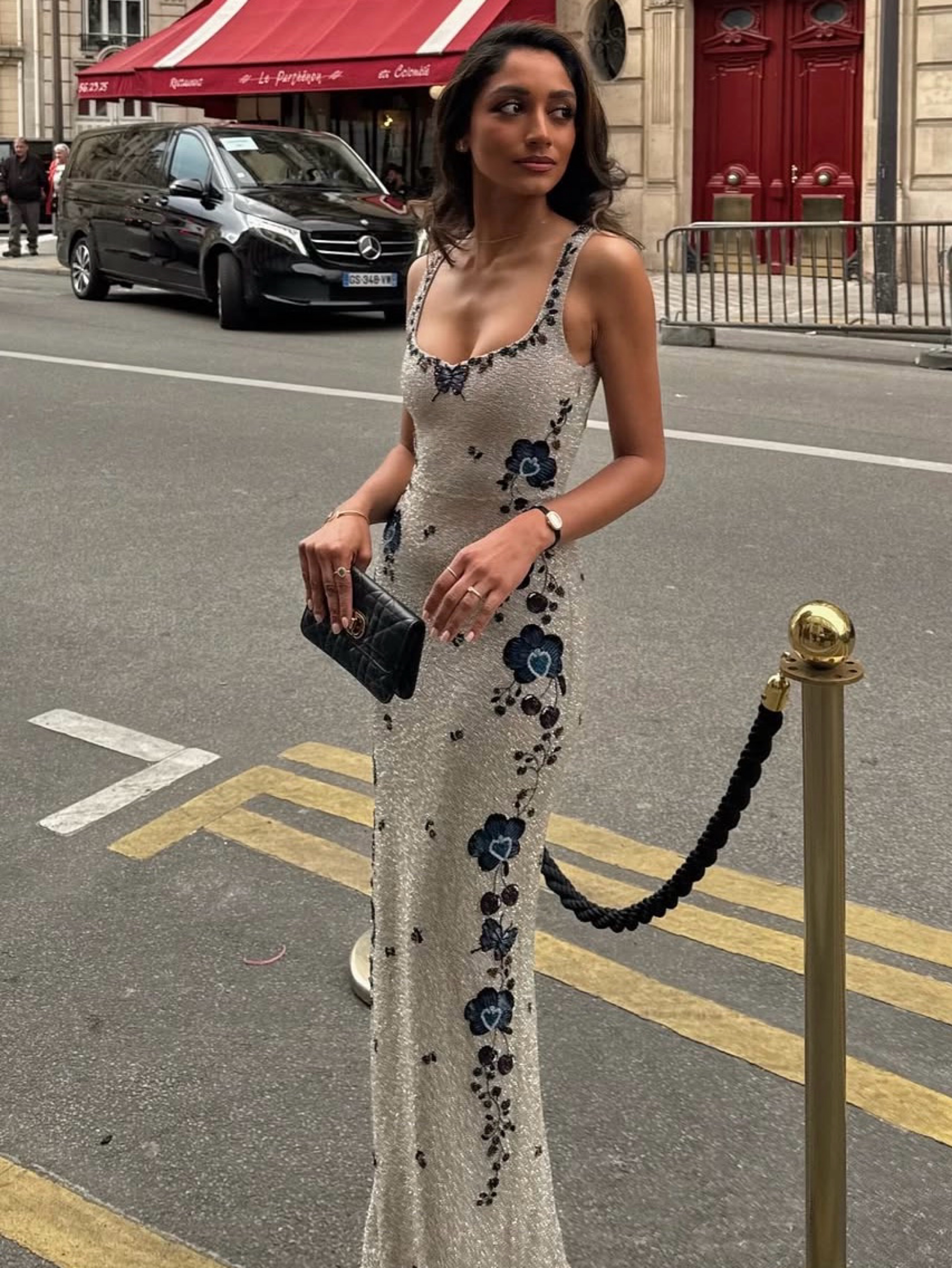 Clio Peppiatt Orchid beaded gown