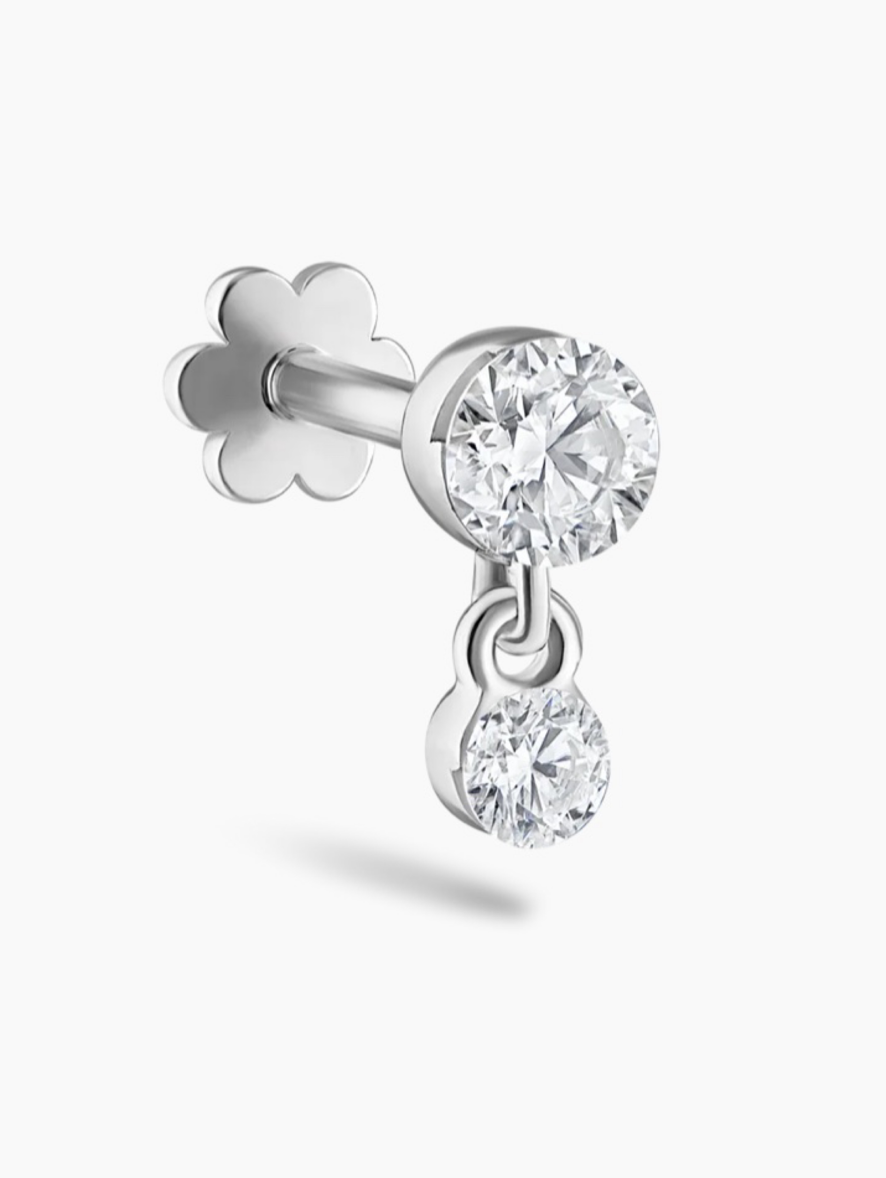 Independent designer Set of Maria Tash Dane threaded studs 2mm available to rent