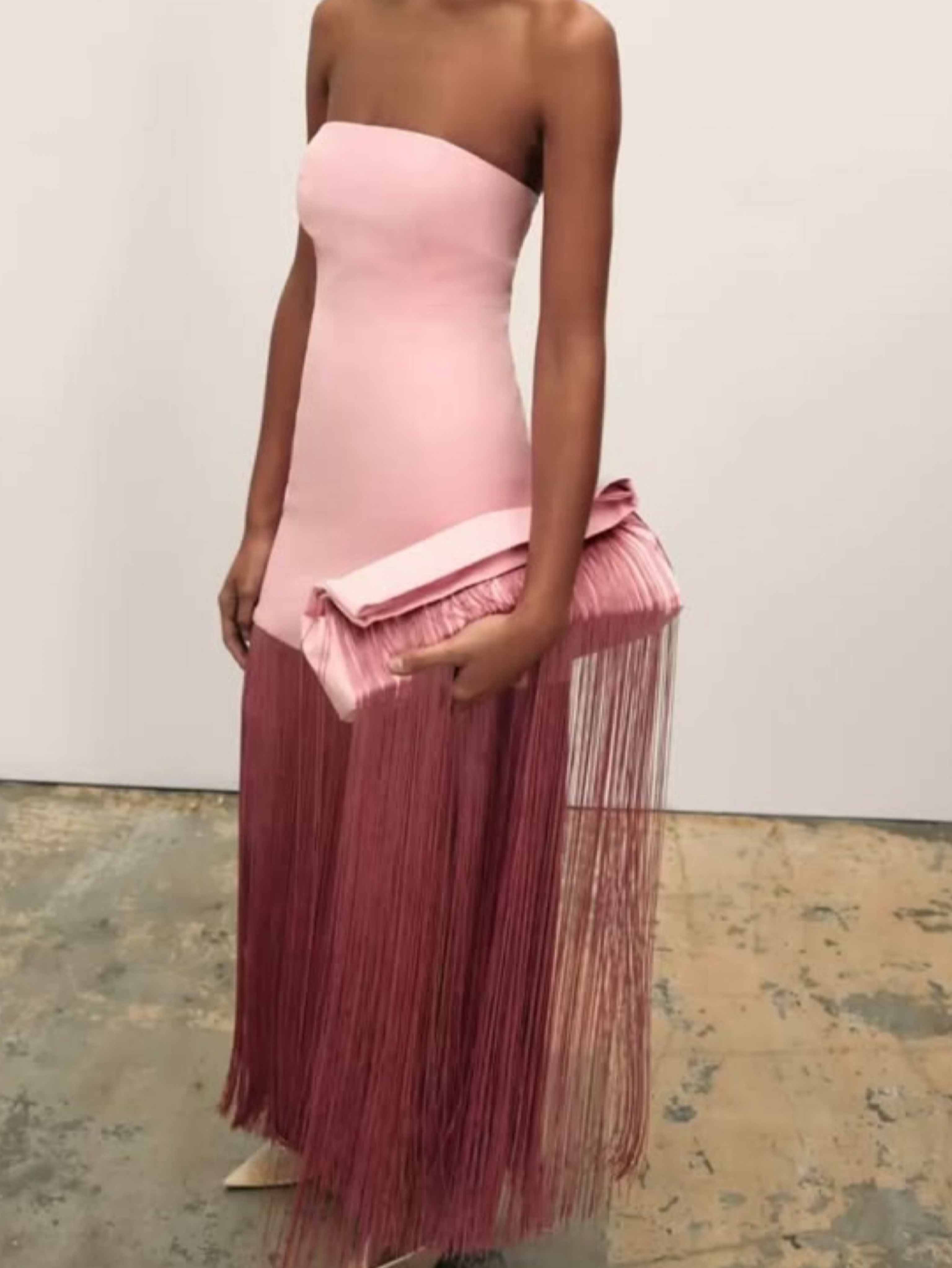 Tanya Taylor Zelda pink dress