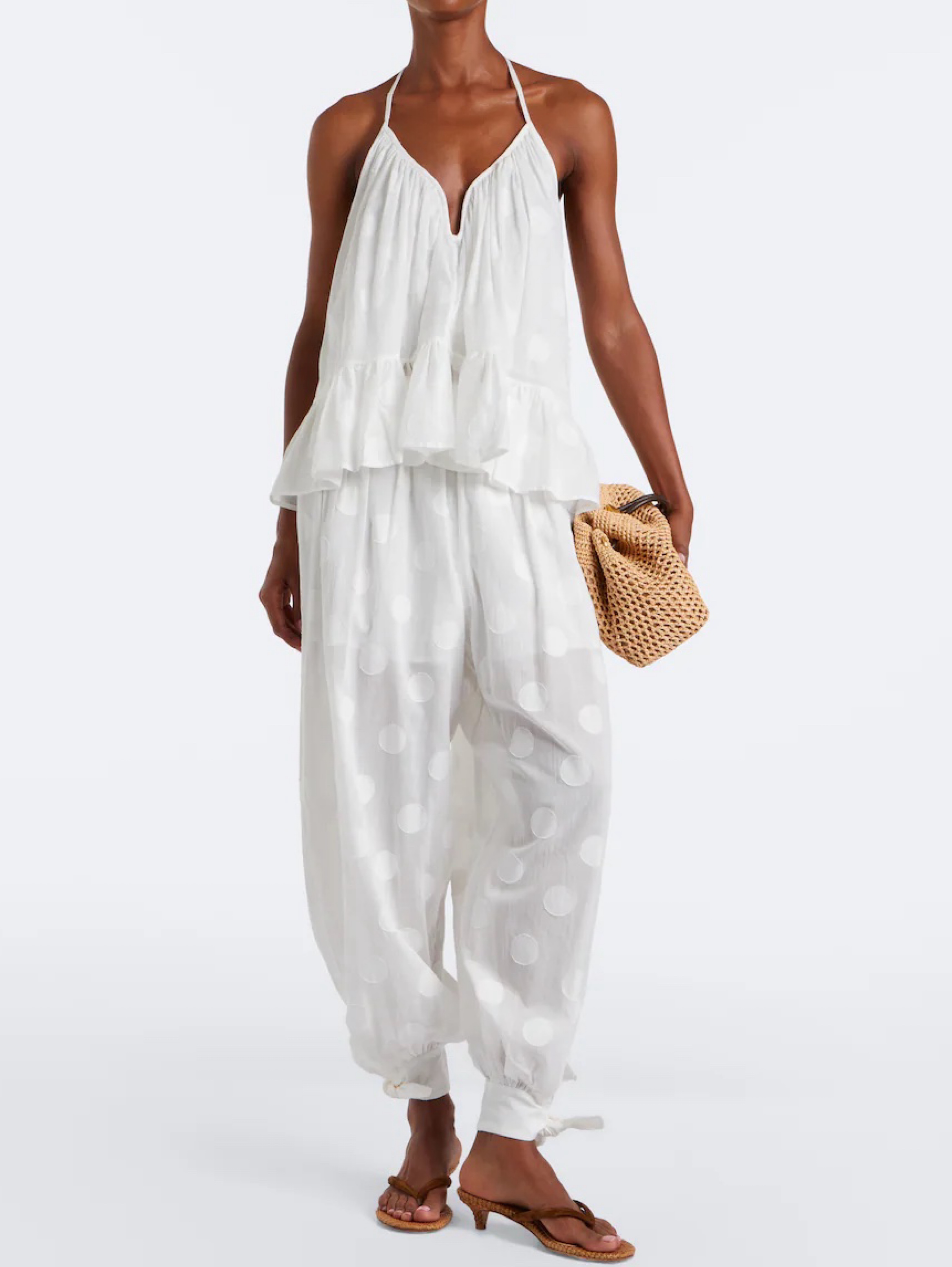 Zimmermann Zimmermann solstice set white polka dot available to rent