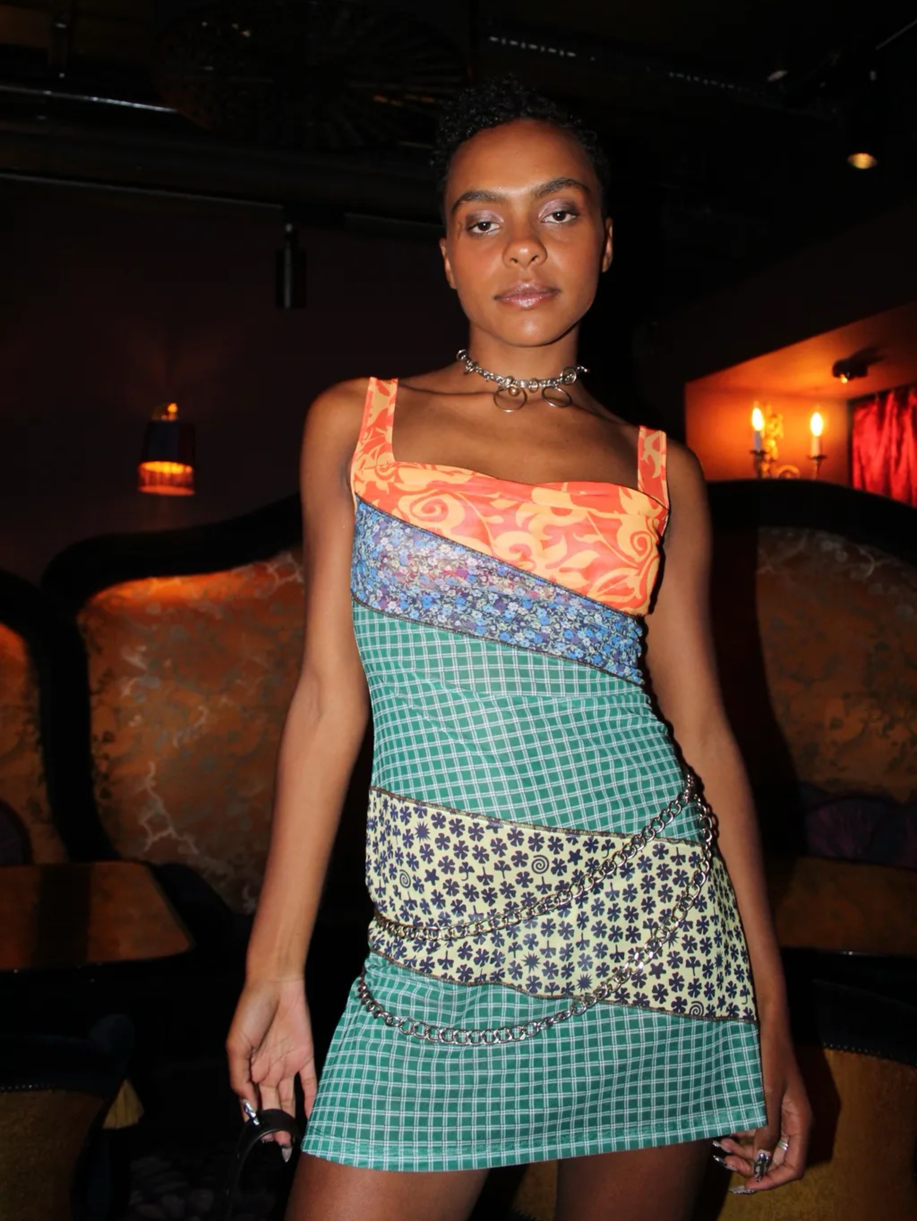 Independent designer Miaou Ginger Dress Mini available to rent