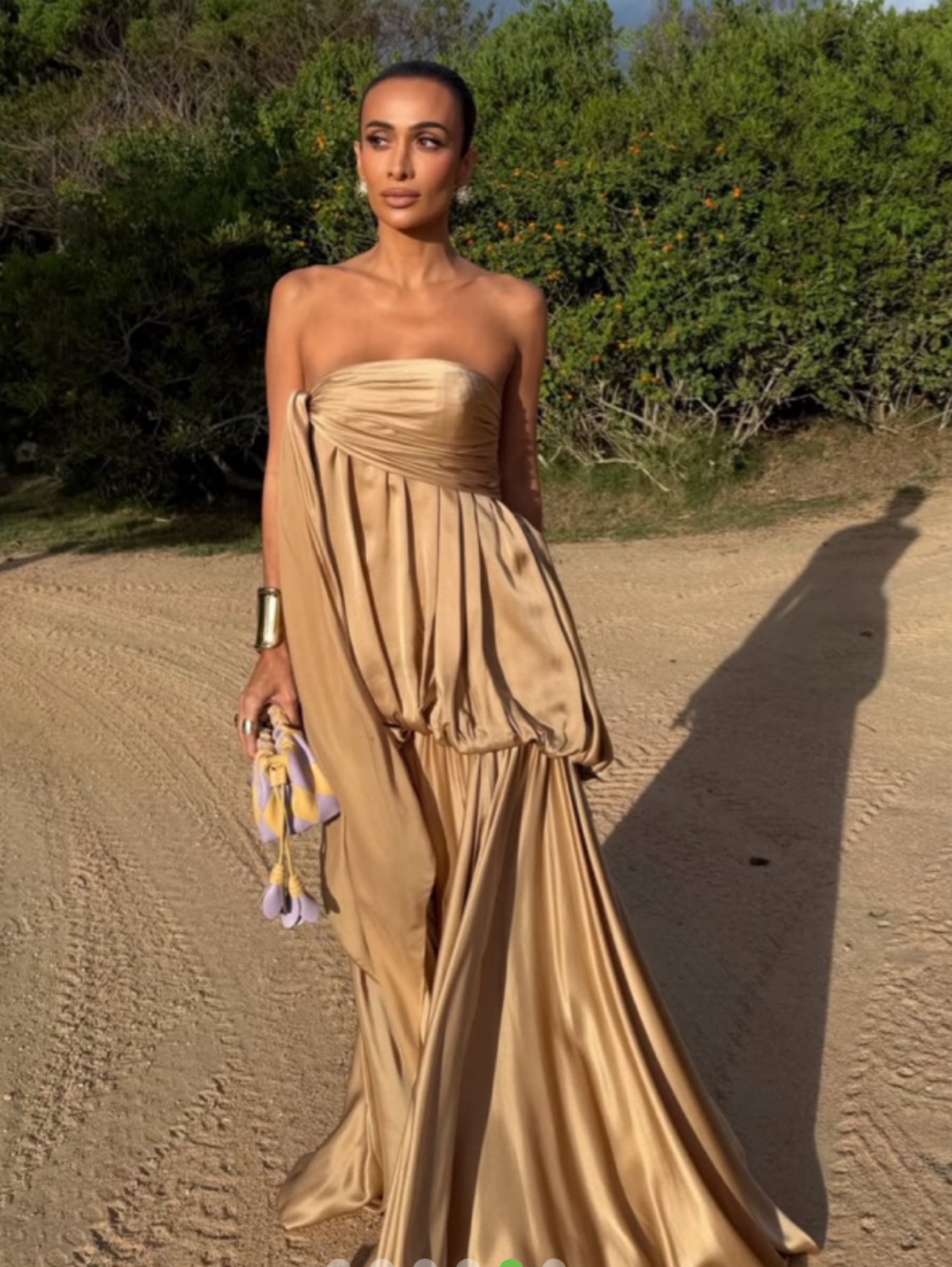 Zimmermann Zimmermann Alchemy gold billowed gown available to rent
