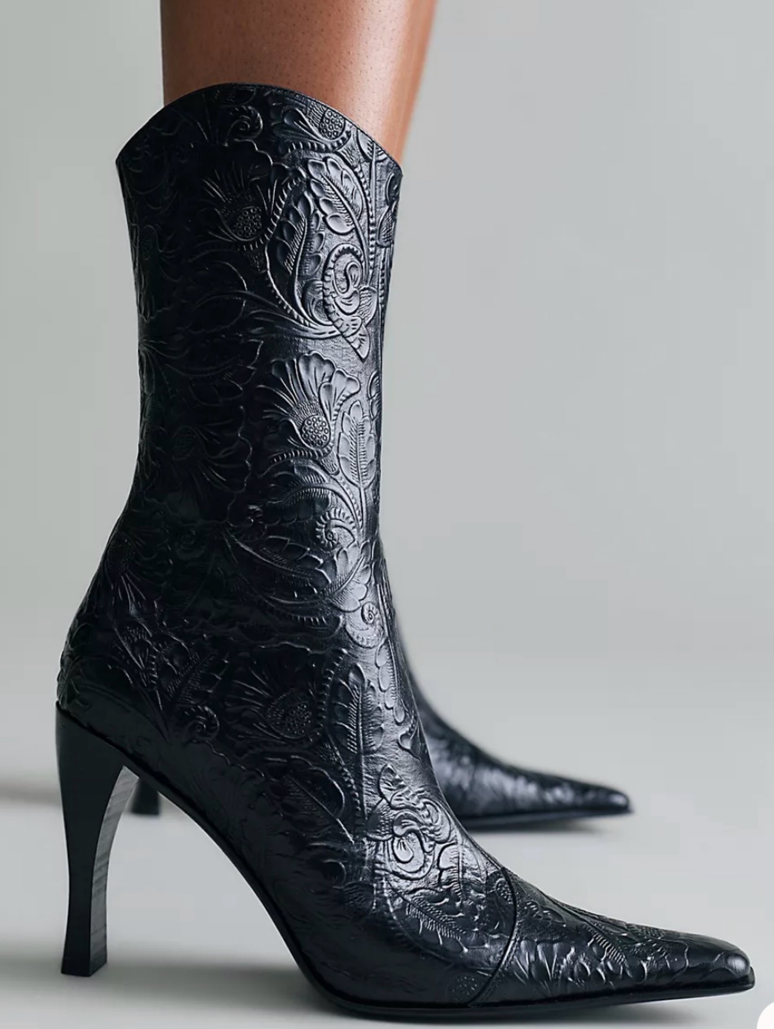 Independent designer Jeffrey Campbell sweet talker snip toe boot available to rent