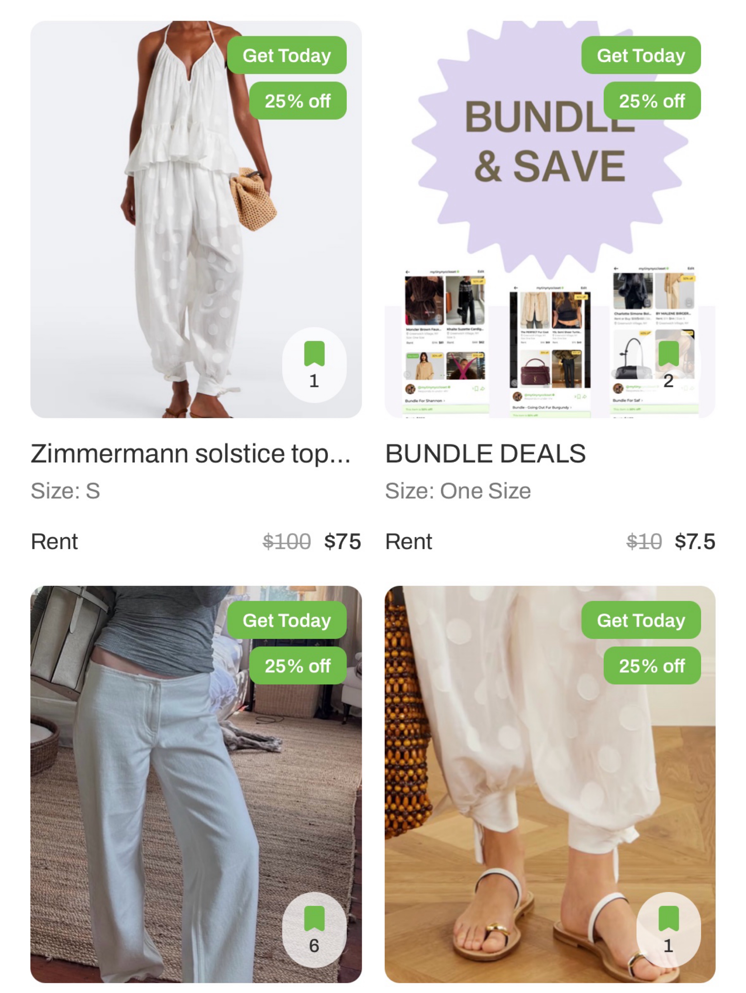 Bundle Bundle - ๐ค summer white outfit available to rent
