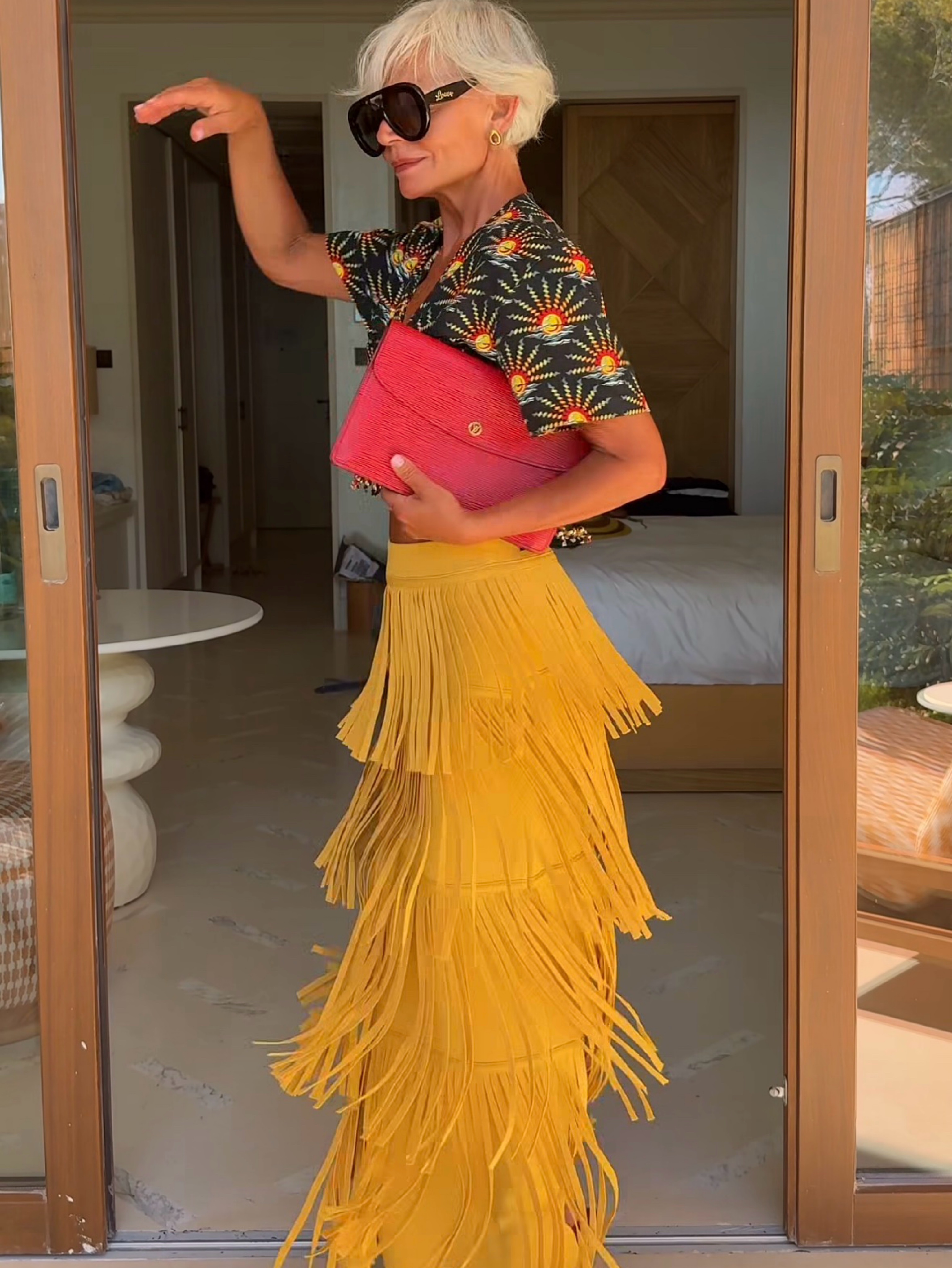Independent designer Simon Miller Fringe Skirt available to rent