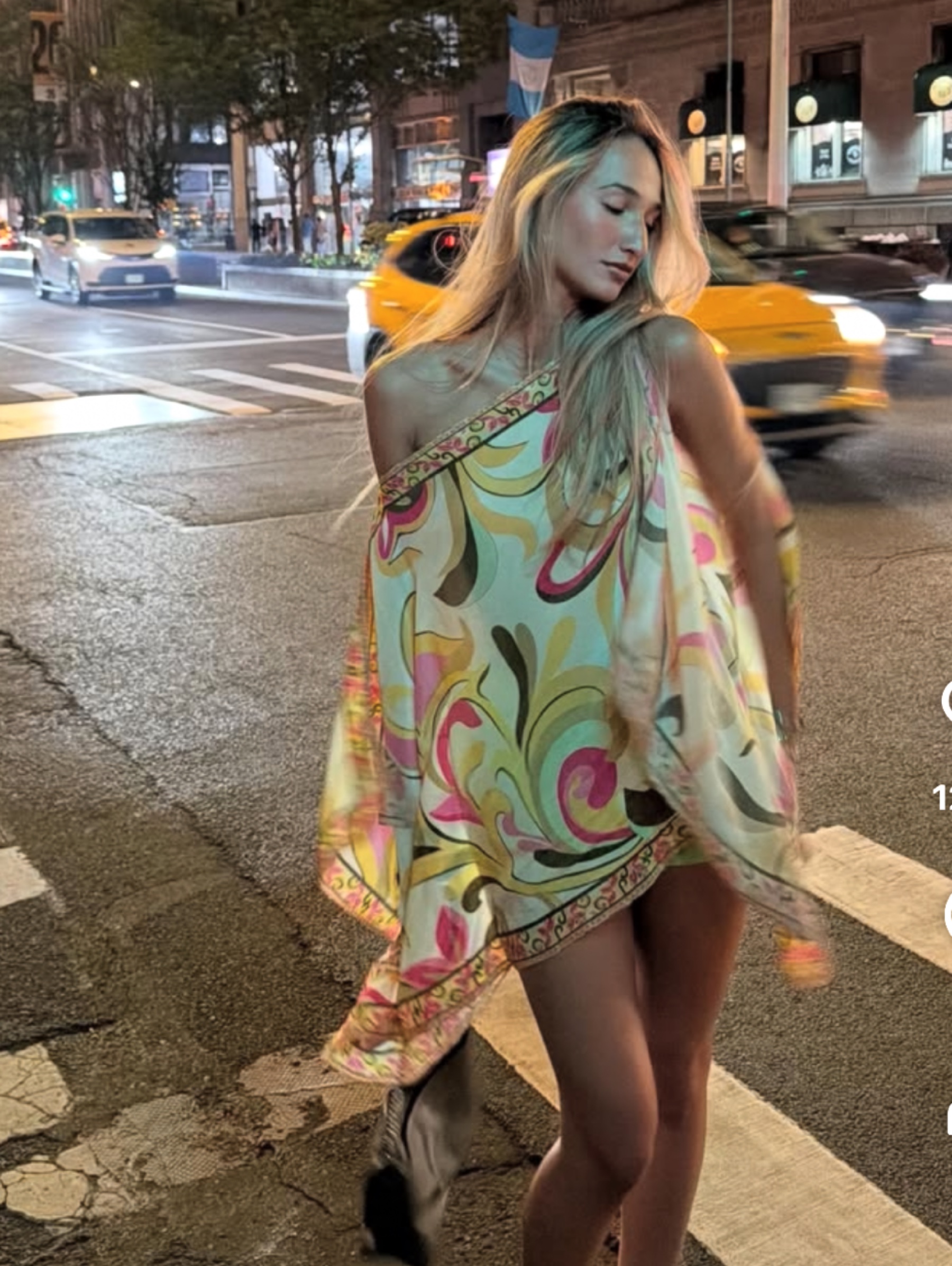 Independent designer Rocco Sand poncho paisley available to rent
