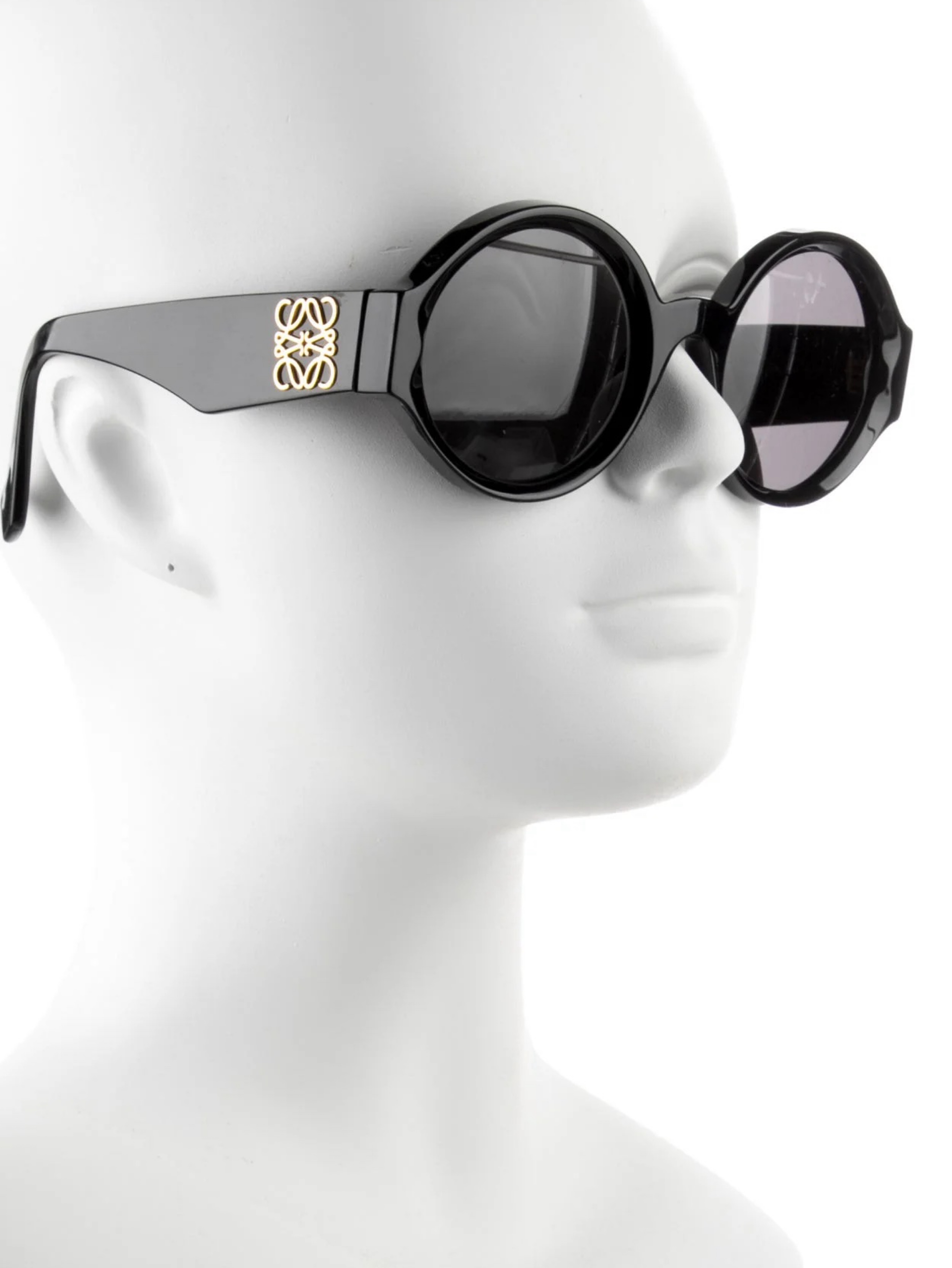Independent designer Loewe large round sunglasses available to rent