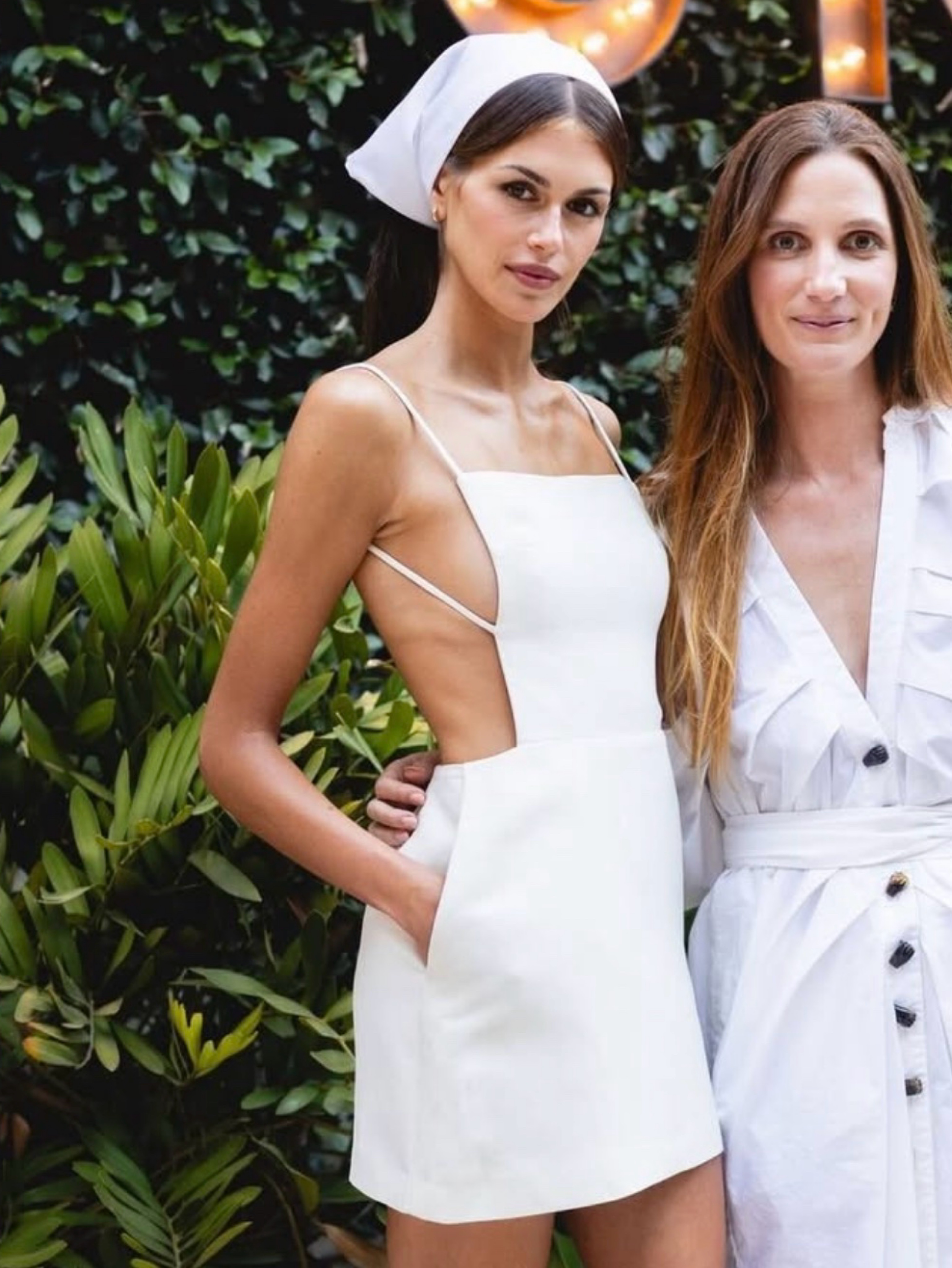 calvin klein white dress Kaia Gerber white Calvin Klein bridal dress by Calvin Klein