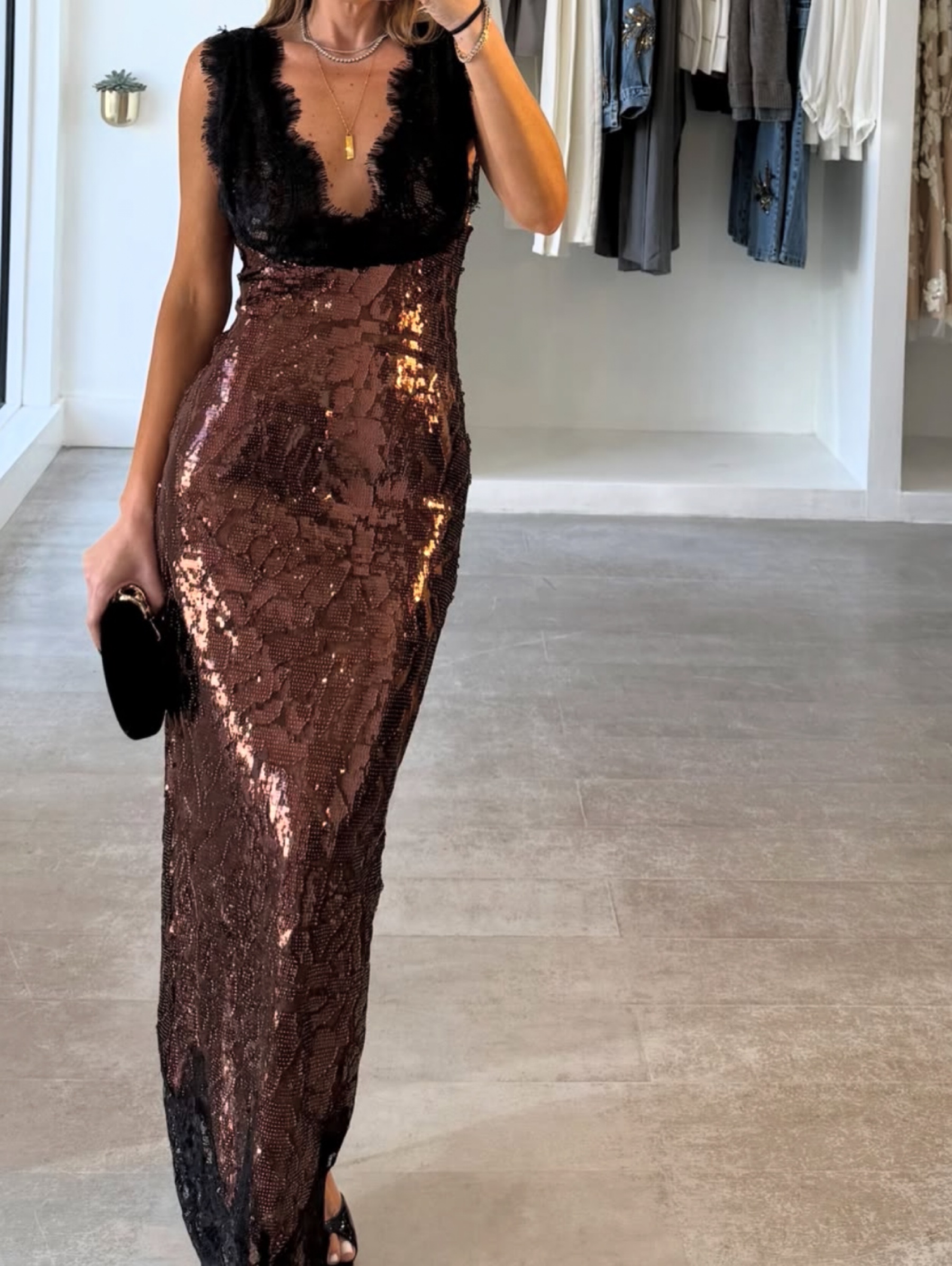 Independent designer The lorelai maxi dress chocolate brown revolve available to rent