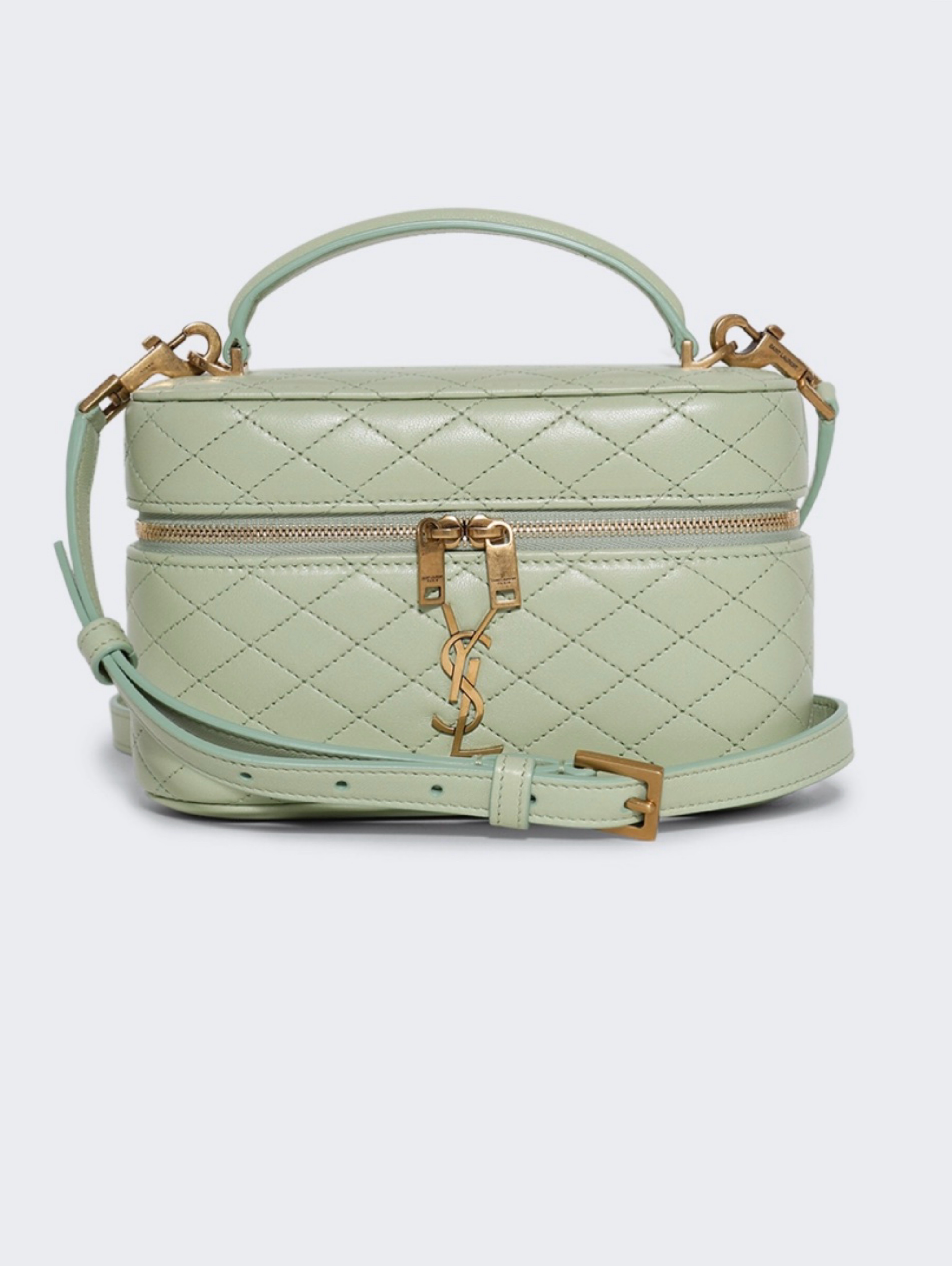 Independent designer S26 Saint Laurent vanity misty jade available to rent