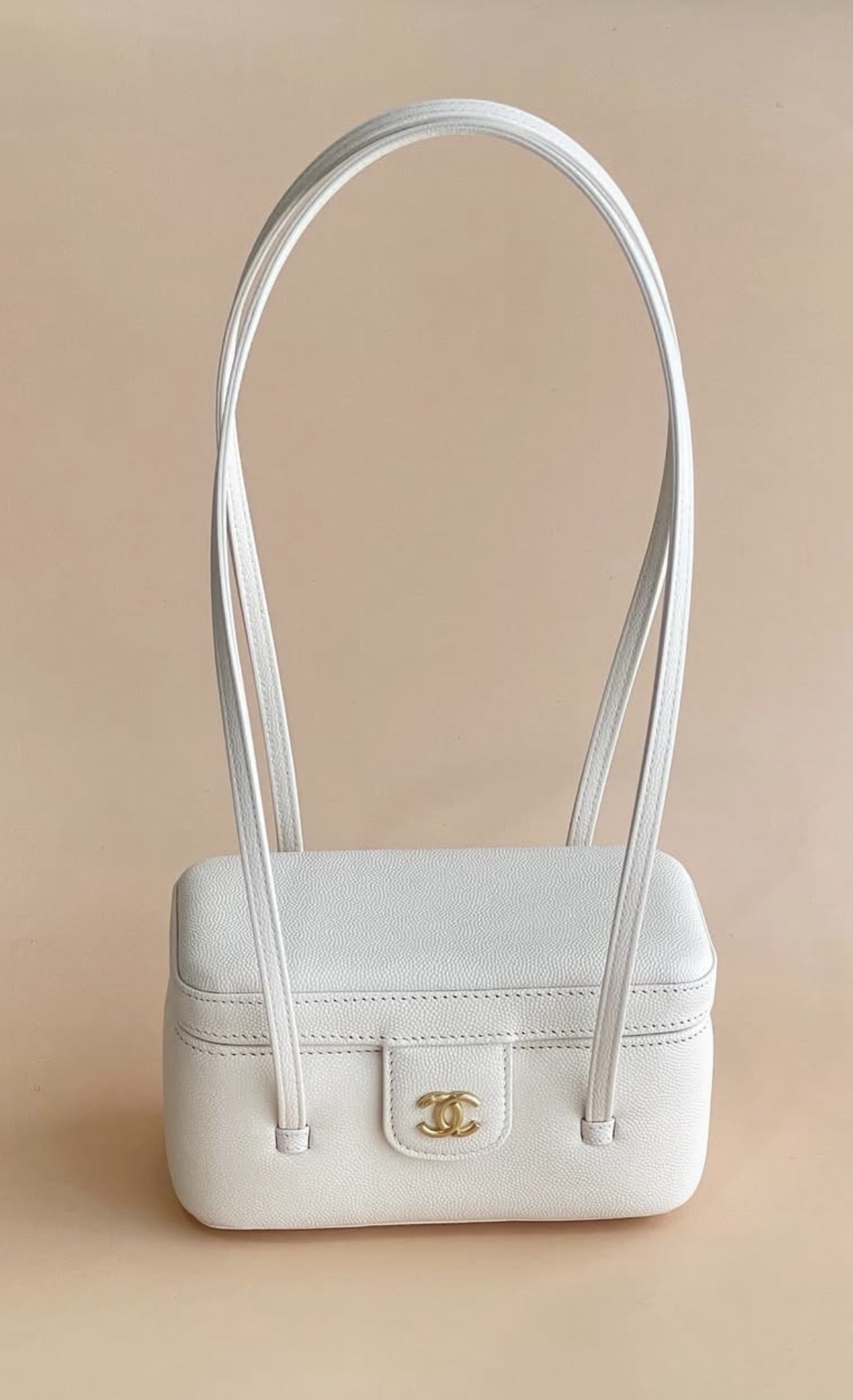Independent designer Chanel vanity bridal bag available to rent