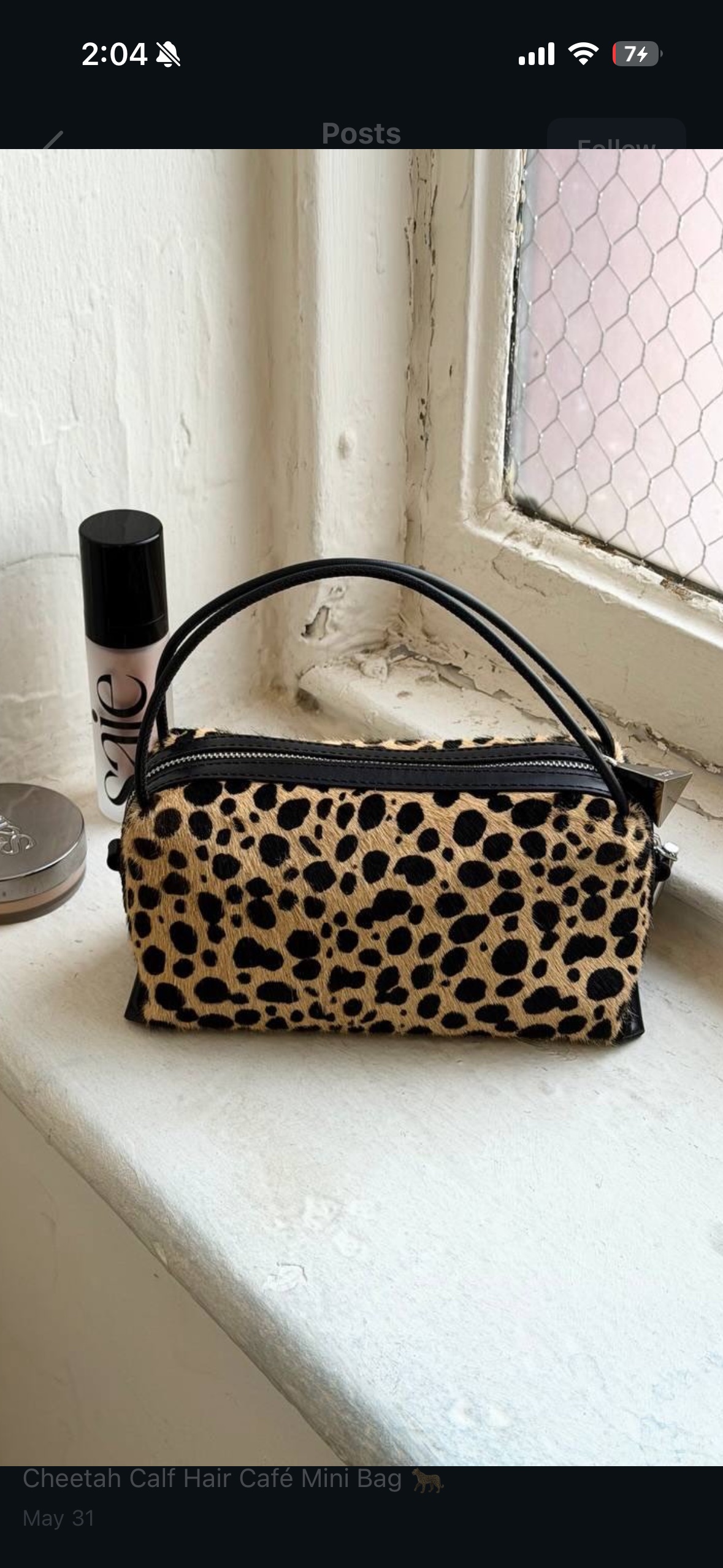 Verified leopard bag Verified leopard bag available to rent