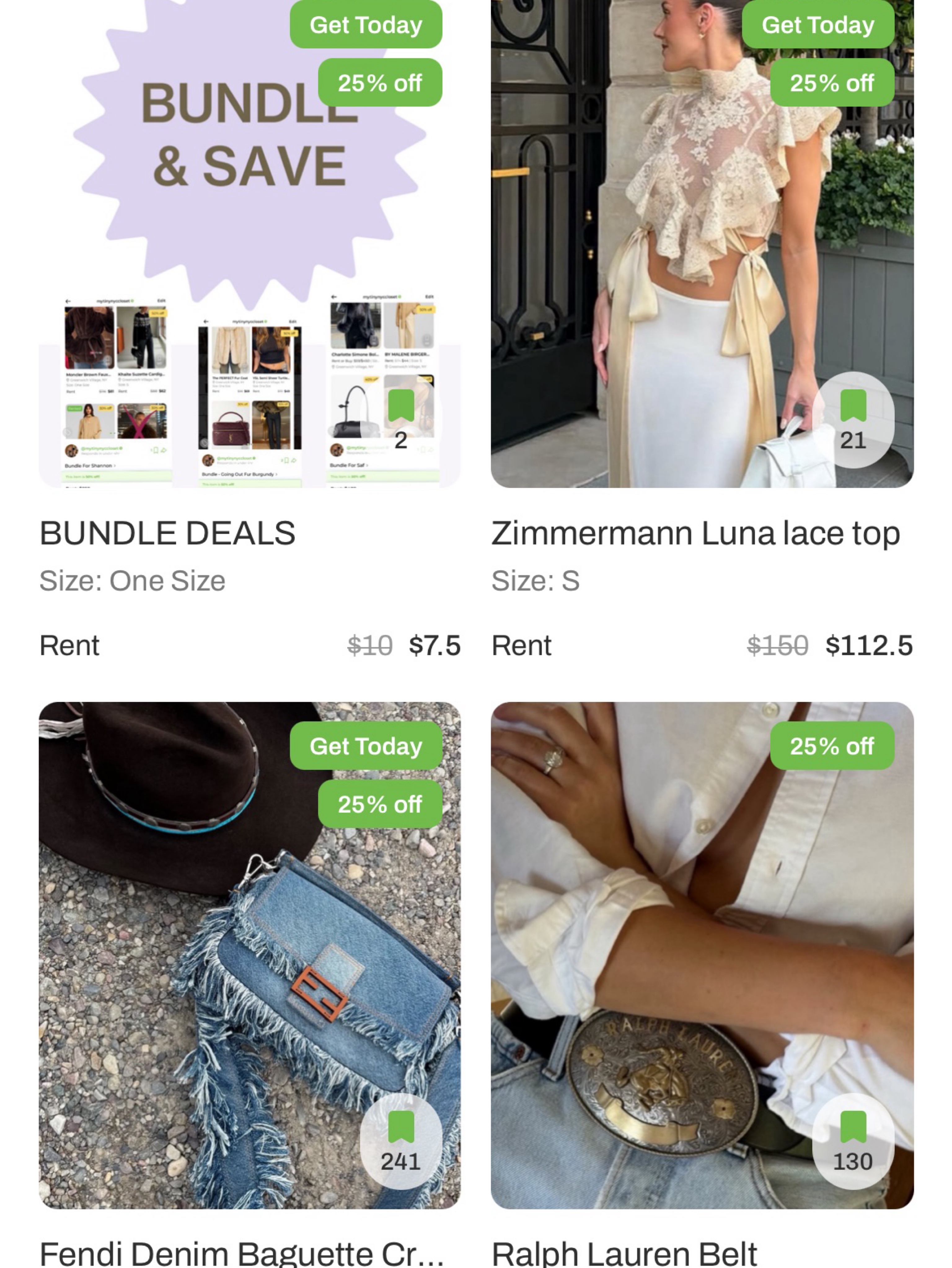 Independent designer Bundle for abbey bach available to rent