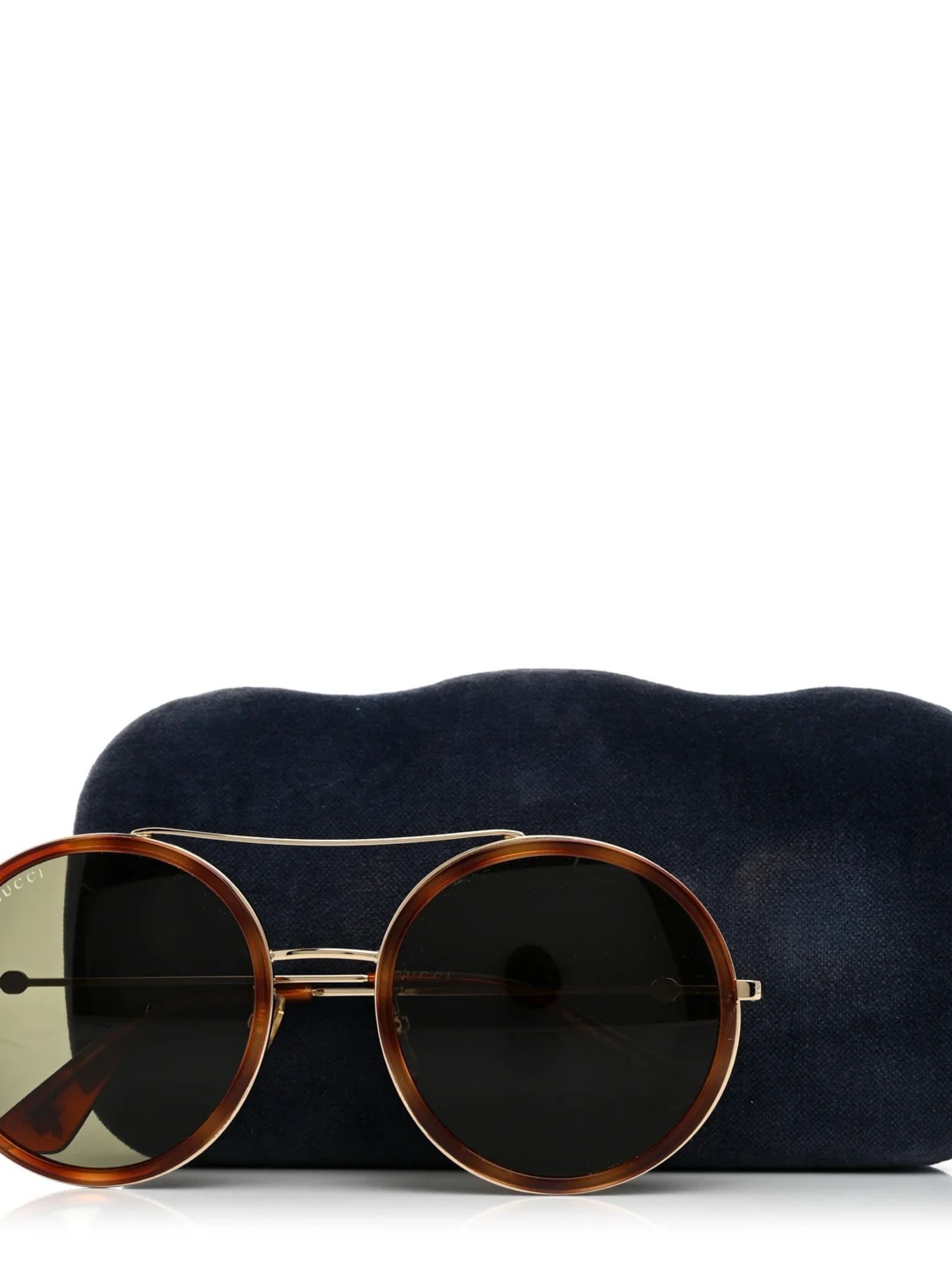 Gucci Gucci large round metal sunglasses available to rent