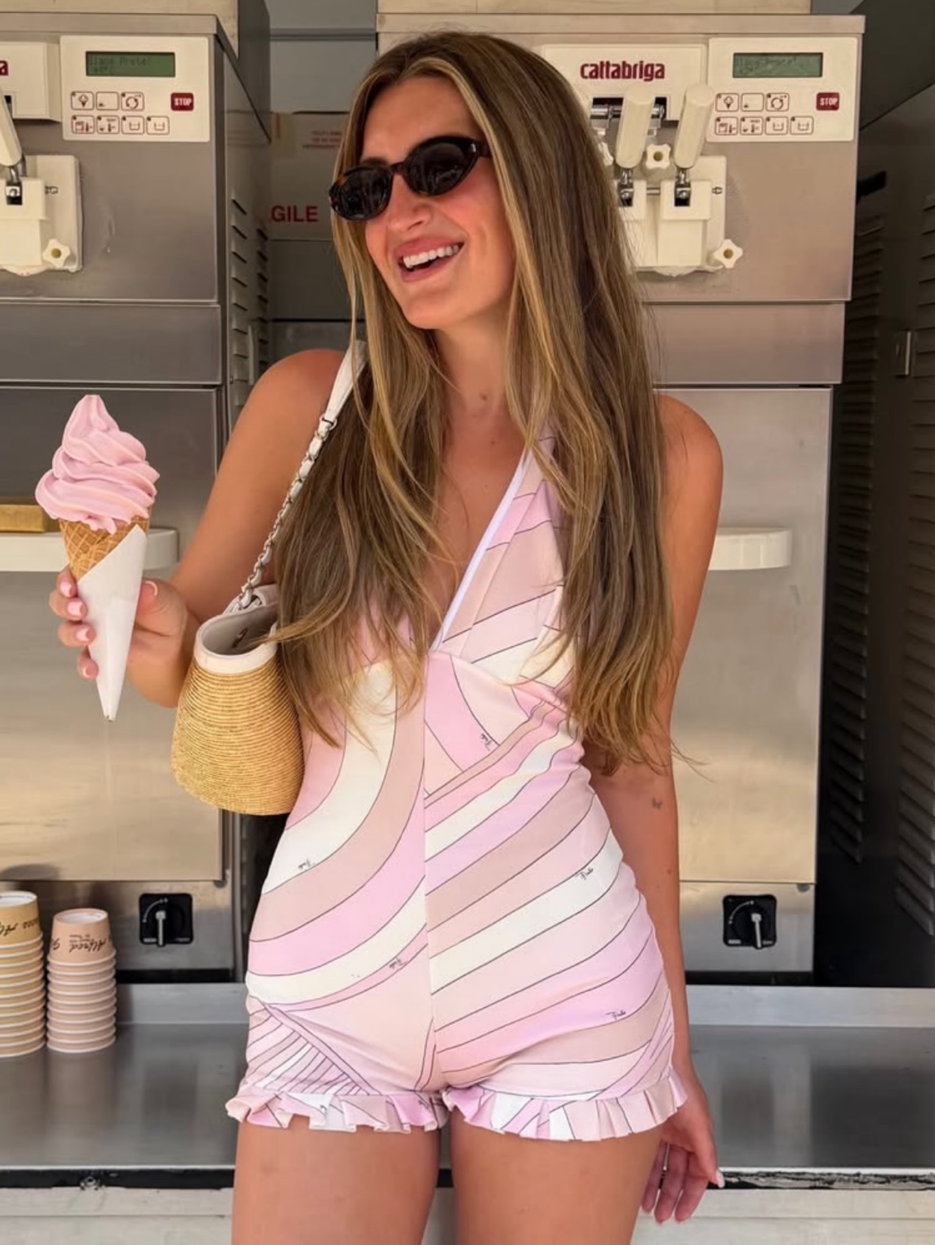 Pucci Iride pucci romper pink jumpsuit available to rent