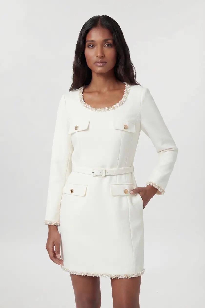 Karen Millen White Longsleeve Dress by Karen Millen - Pickle