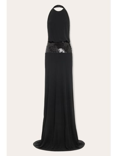 Riu【新品】Rose sheer docking dressブラック Rちゃん Ramy Brook Theresa Low Back Sequin Gown in Black - US 4 by Ramy
