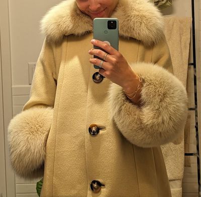 Saks Potts Yvonne Fur Trimmed Wool Coat by Saks Potts | Pickle