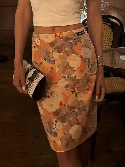Miu Miu Floral Midi Skirt by Miu Miu | Pickle