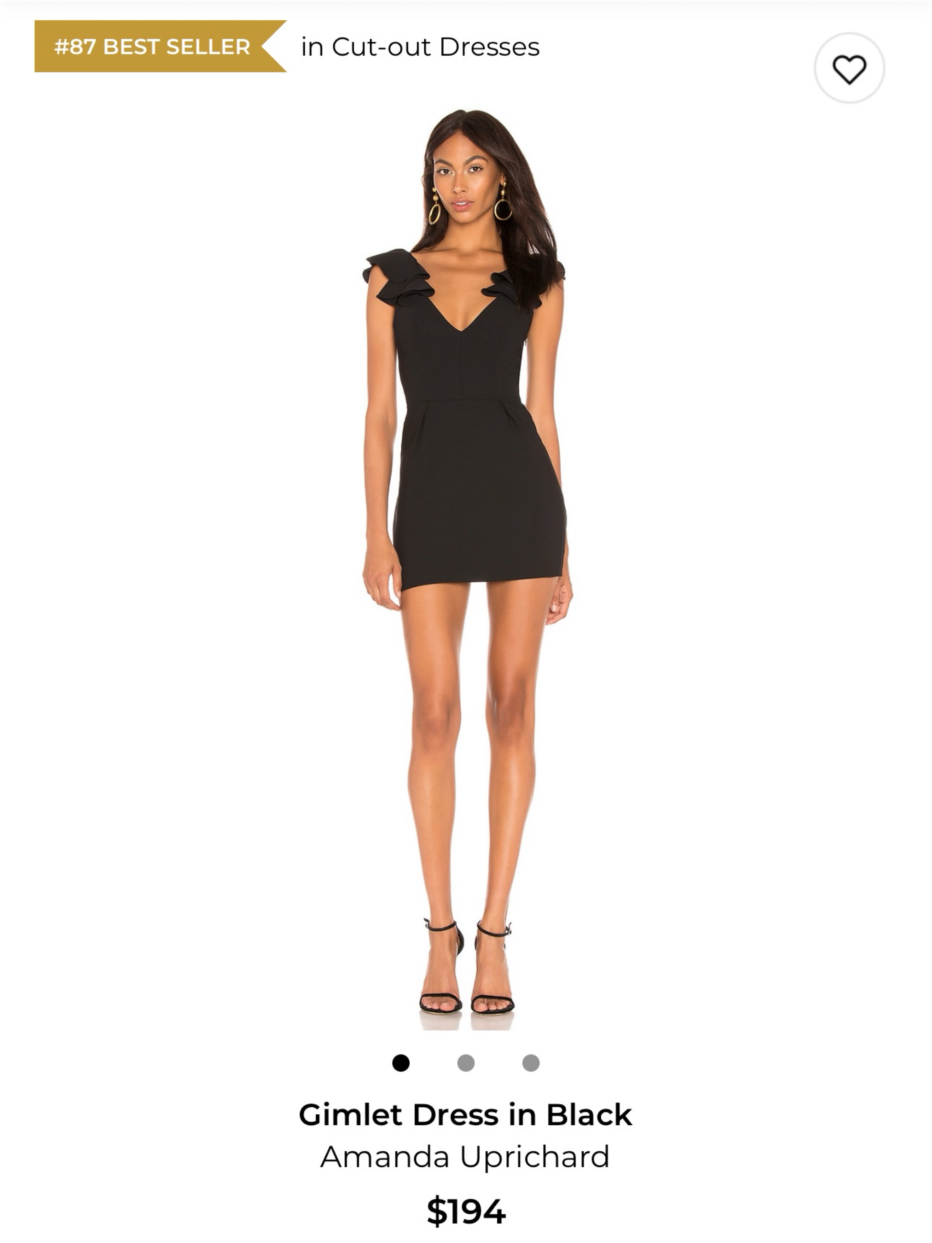 Amanda Uprichard Gimlet Dress in Black