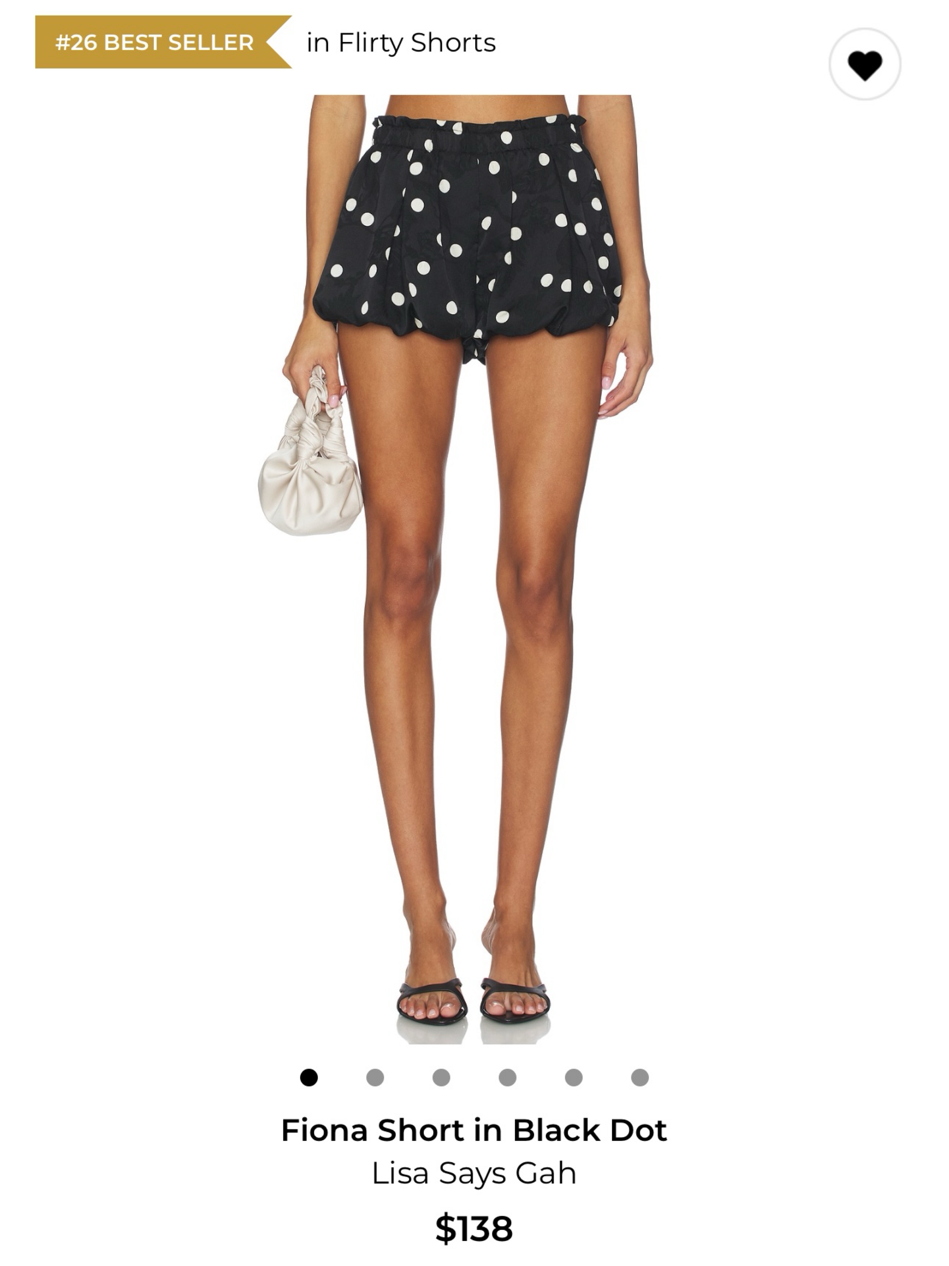 Revolve Lisa Says Gah Fiona Short with Black Polka Dot