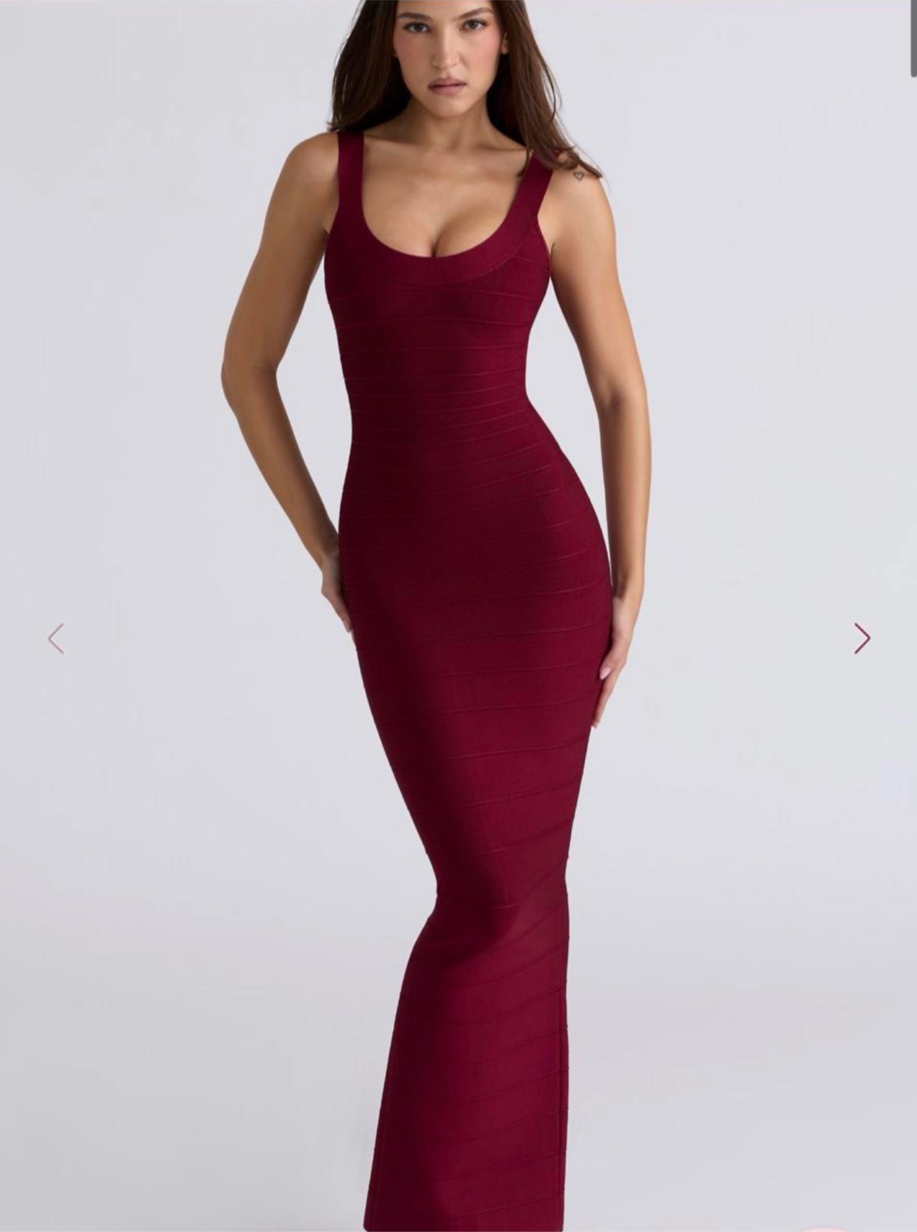 burgundy bodycon maxi dress Kaiia exclusive double layered slinky high neck cap sleeve in Explore our Occasion Dresses. Burgundy Satin Bodycon V-Neck Sleeveless