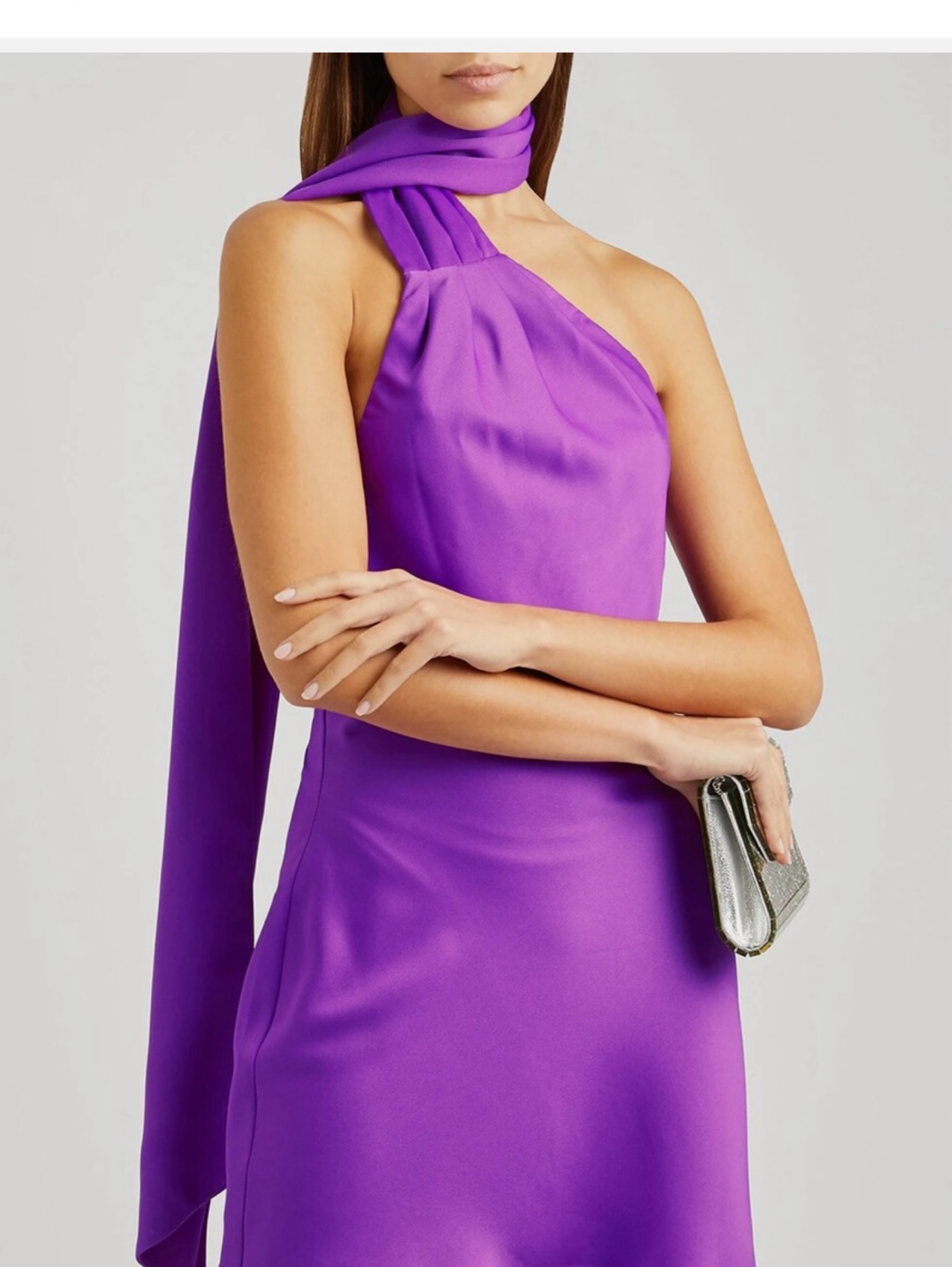 Misha purple mini dress