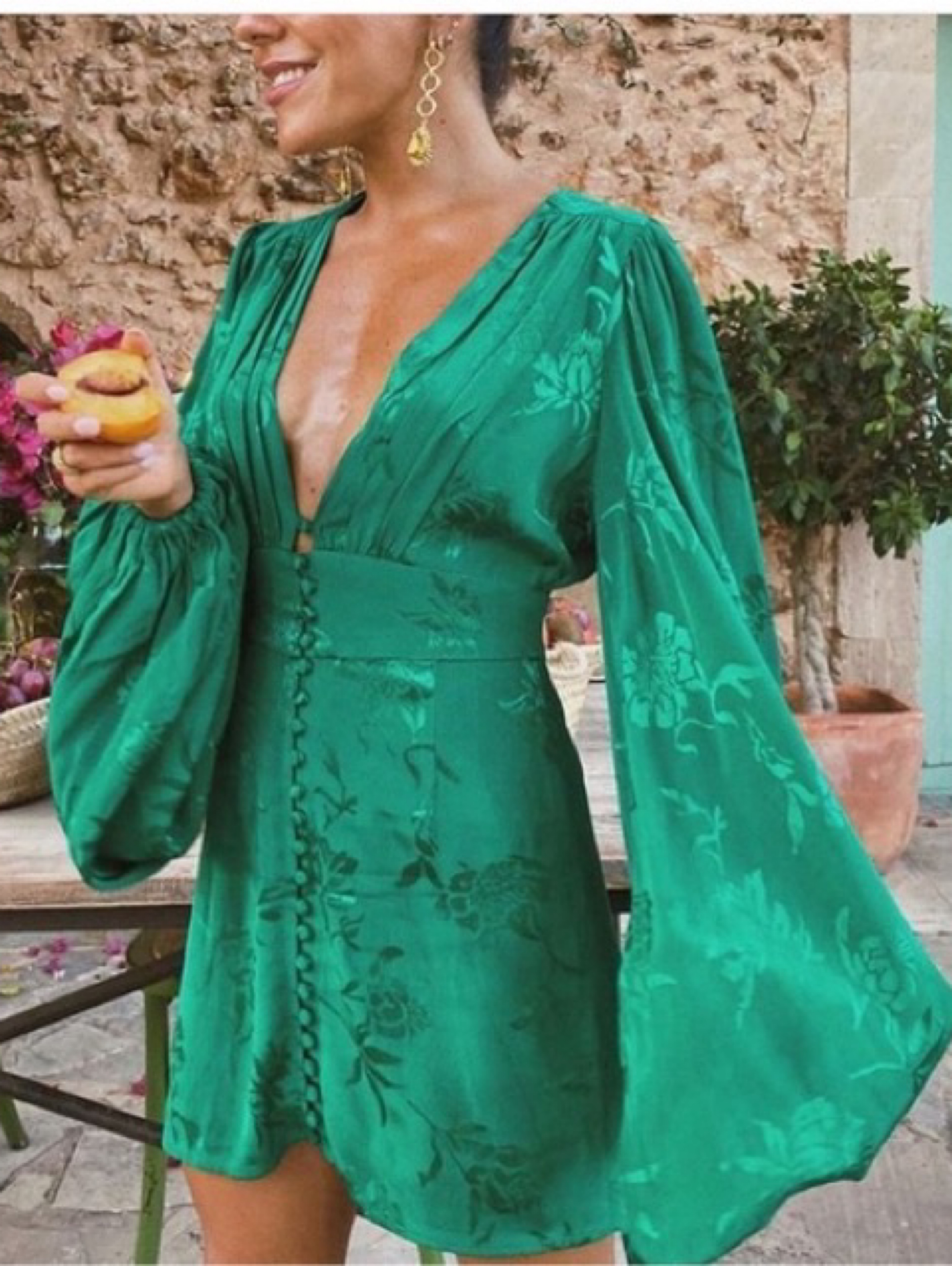 Rat & Boa green Isabella dress