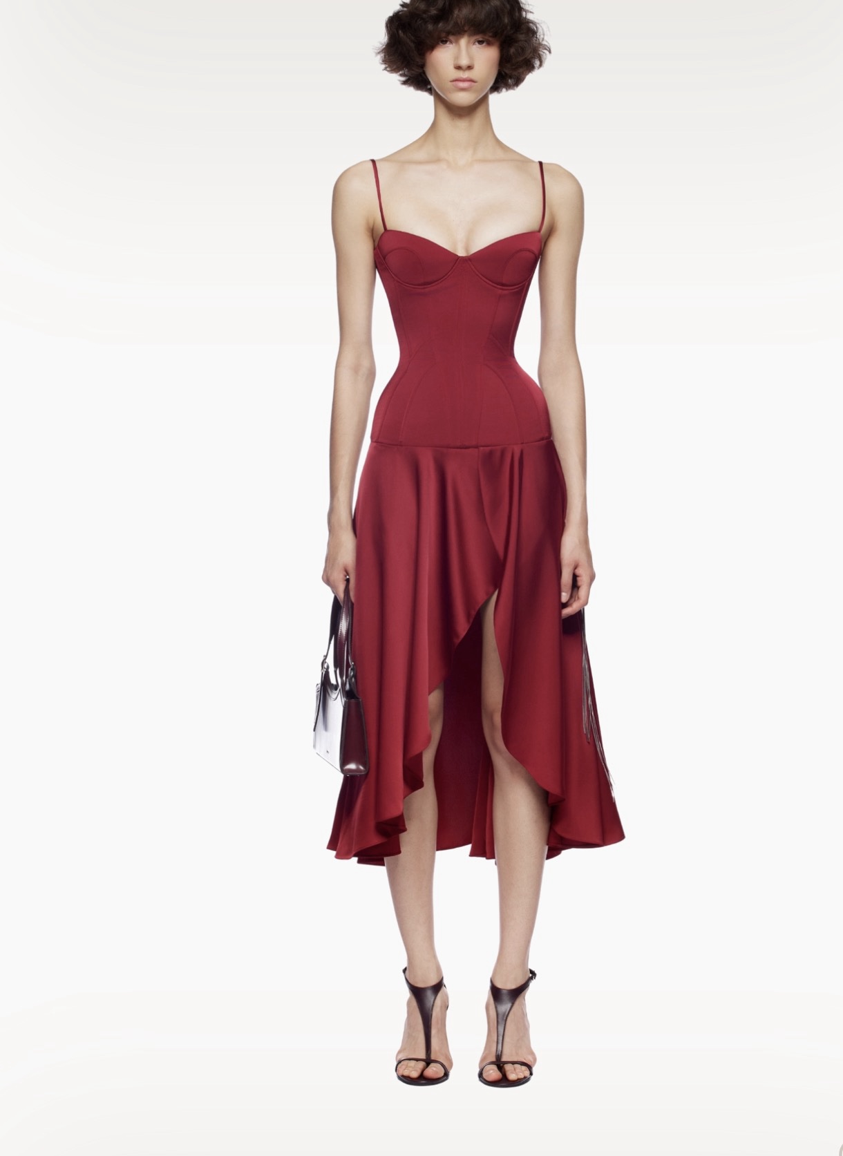 couture cocktail dresses Terani Couture 252C5014 Bodycon Beaded Midi Cocktail Dress