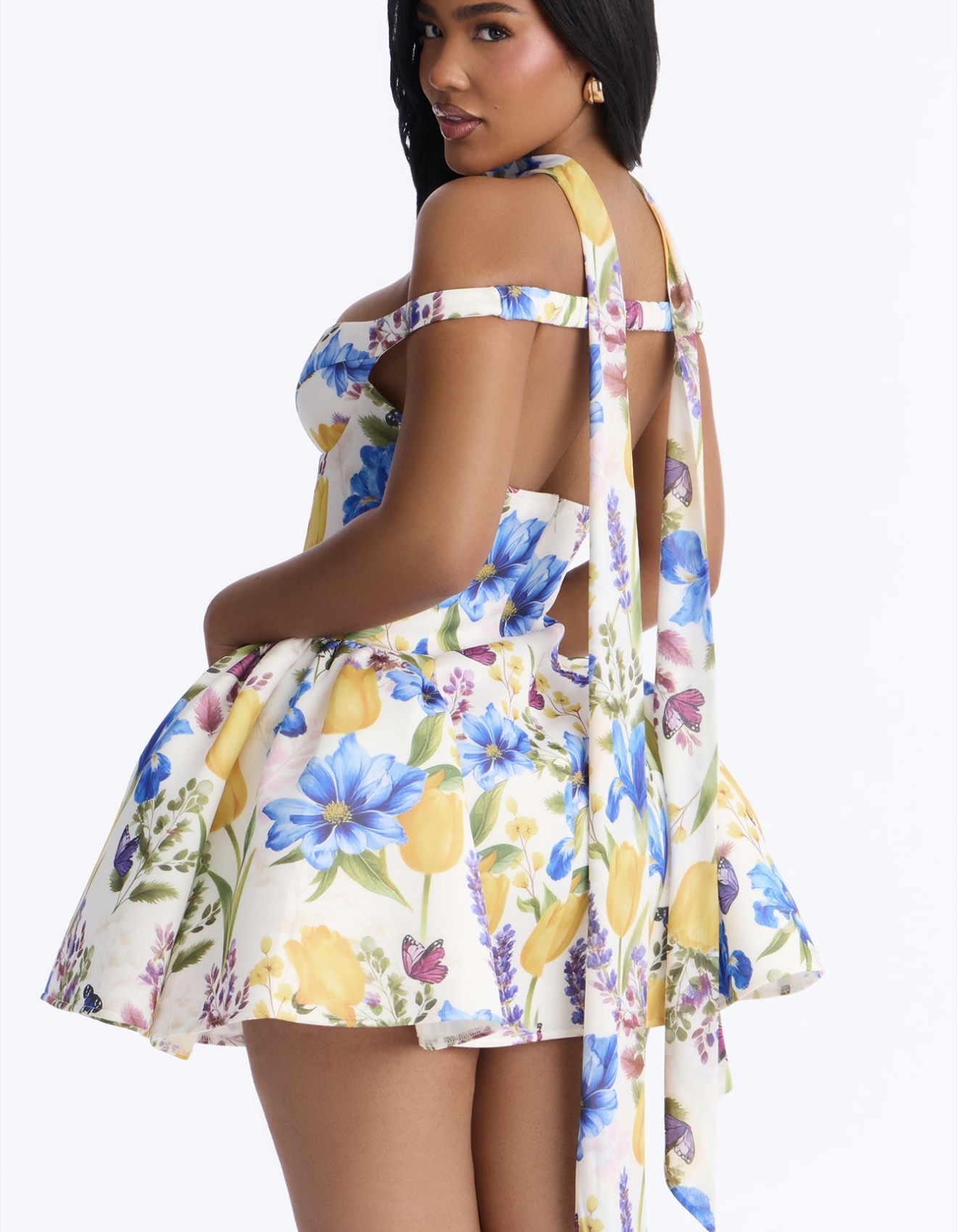 FASHION NOVA DRESS - GRAND BEAUTY FLORAL OFF SHOULDER MINI DRESS by Fashion Nova - Pickle FASHION NOVA DRESS - GRAND BEAUTY FLORAL OFF SHOULDER MINI DRESS by Fashion Nova - Pickle