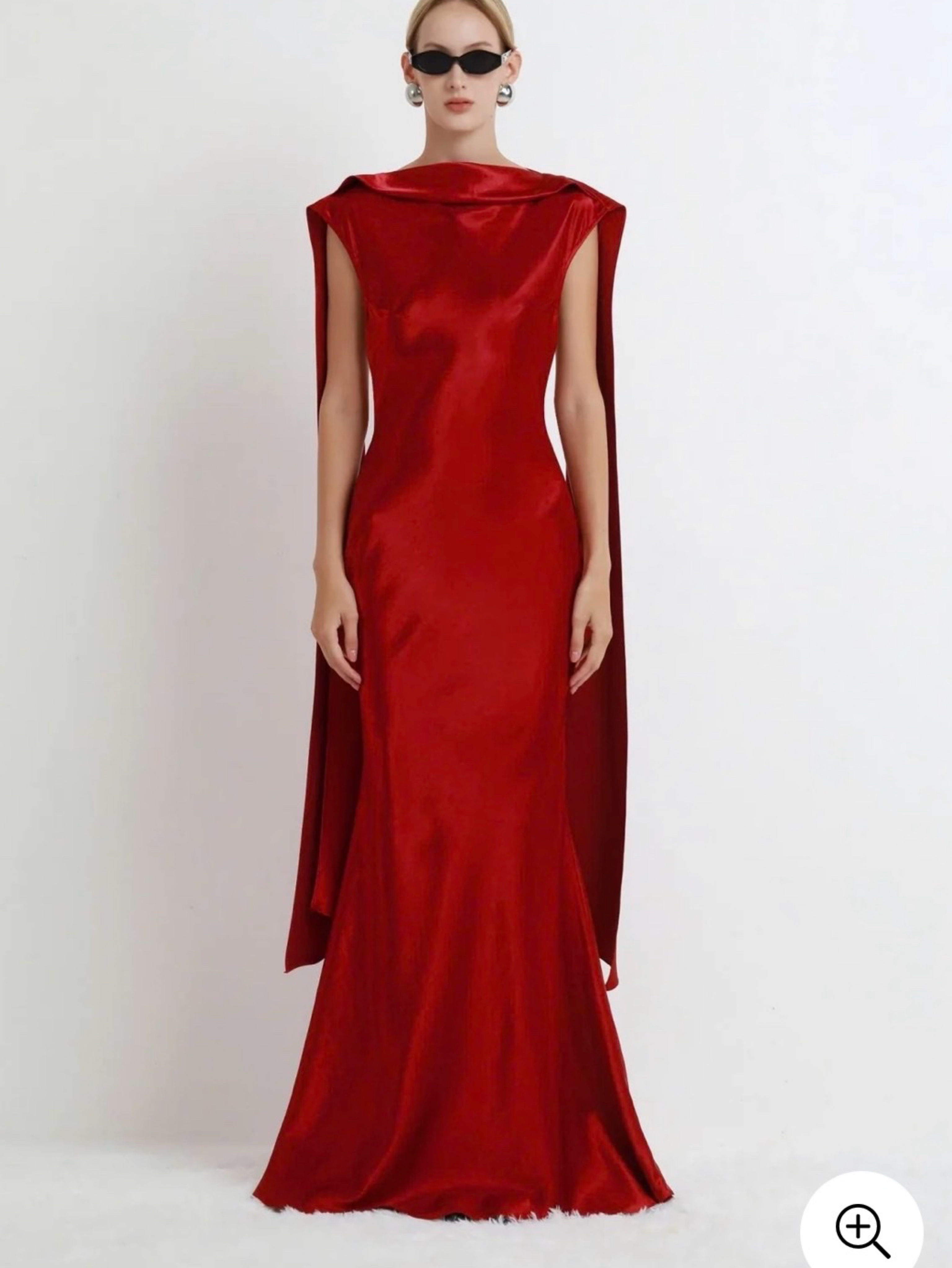 Cocosin Red satin dress