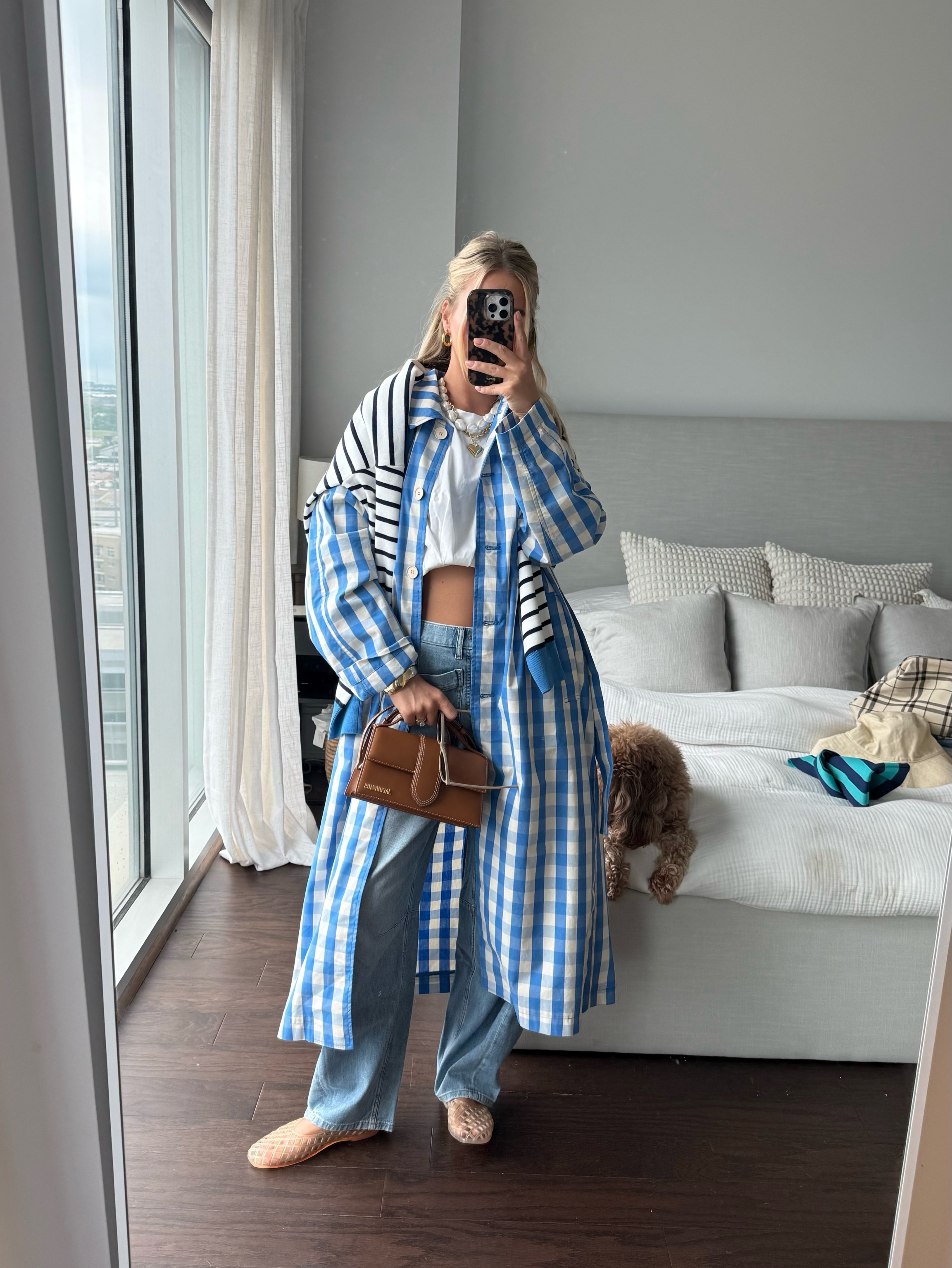 Zara Gingham Jacket