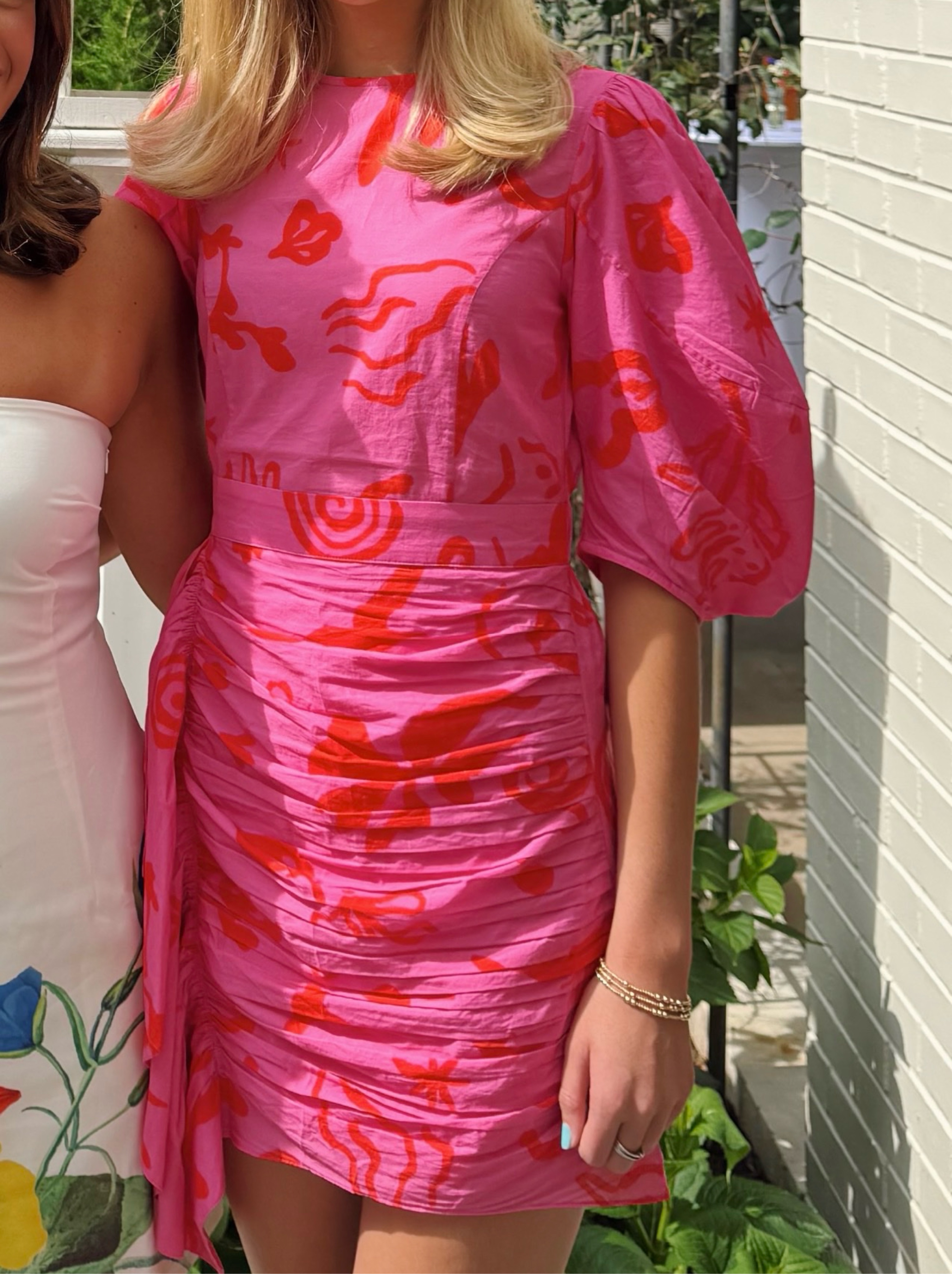 pink rhode dress Rhode Pia Dress in LOTUS BLOCK HOT PINK