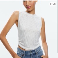 ($300) Alice & Olivia Rhinestones tank