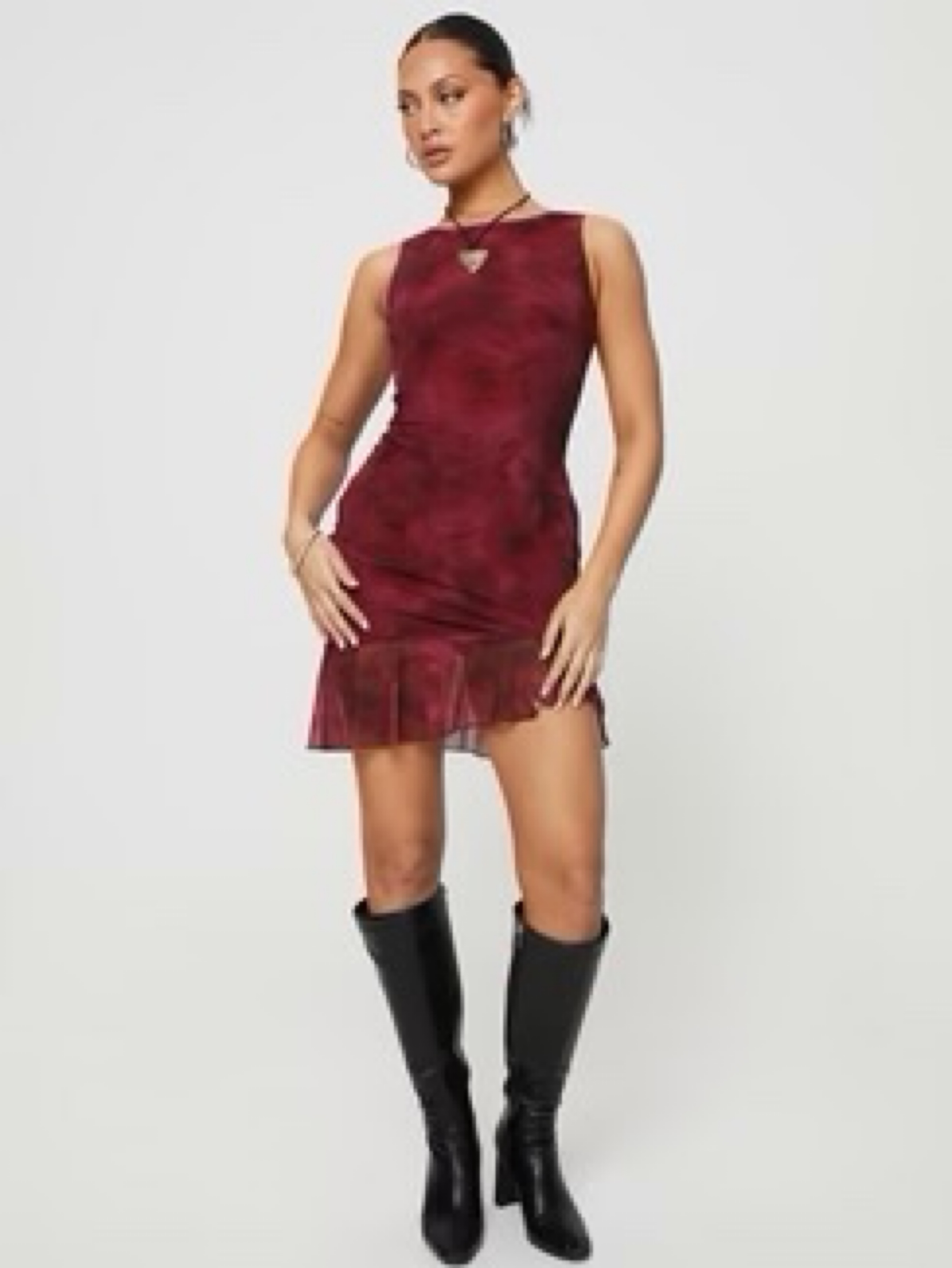 princess polly my jewel mini dress Princess Polly Burgundy Velvet Mini Dress by Princess Polly