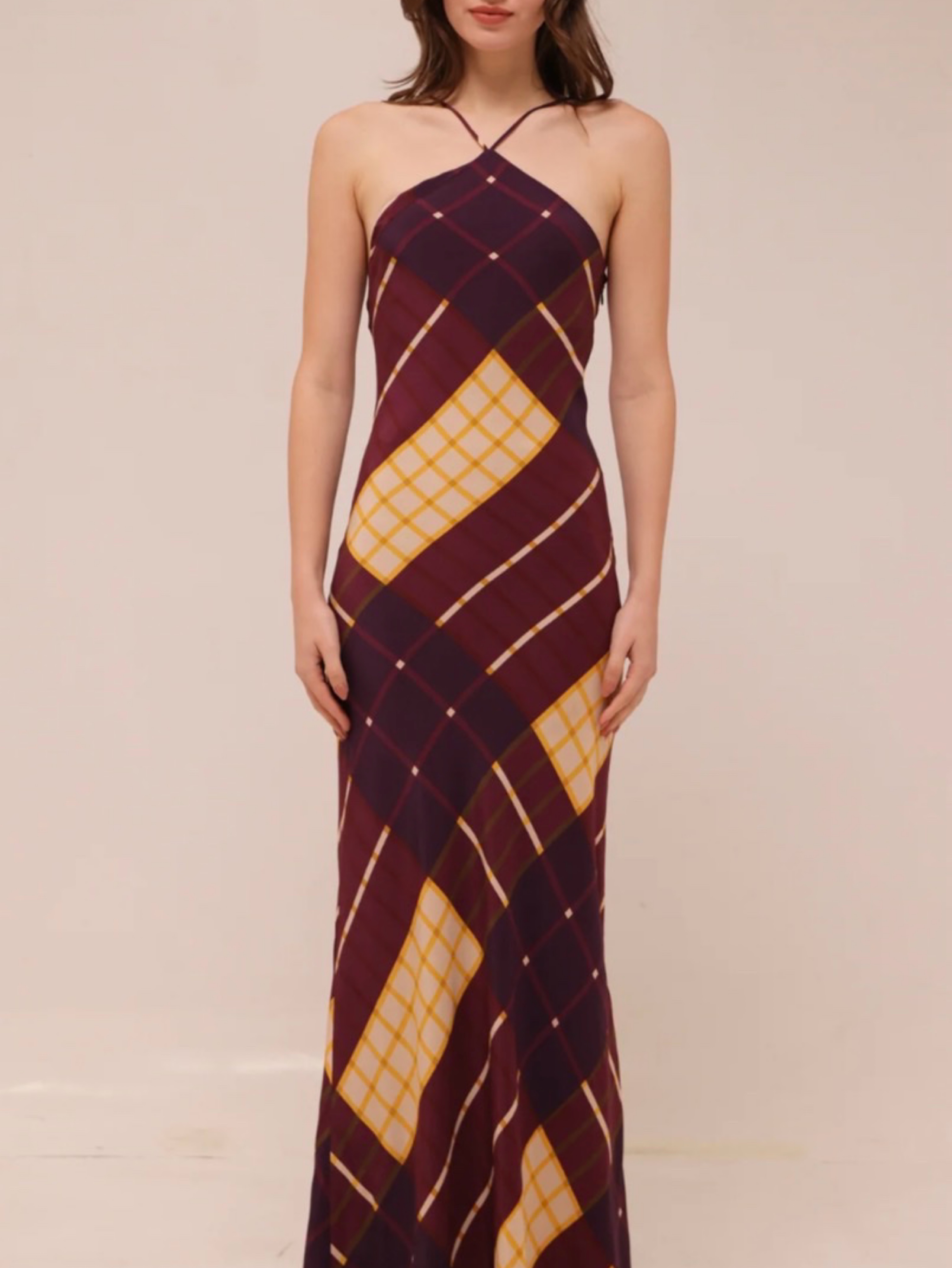 staud cubism halter dress Cubism Dress