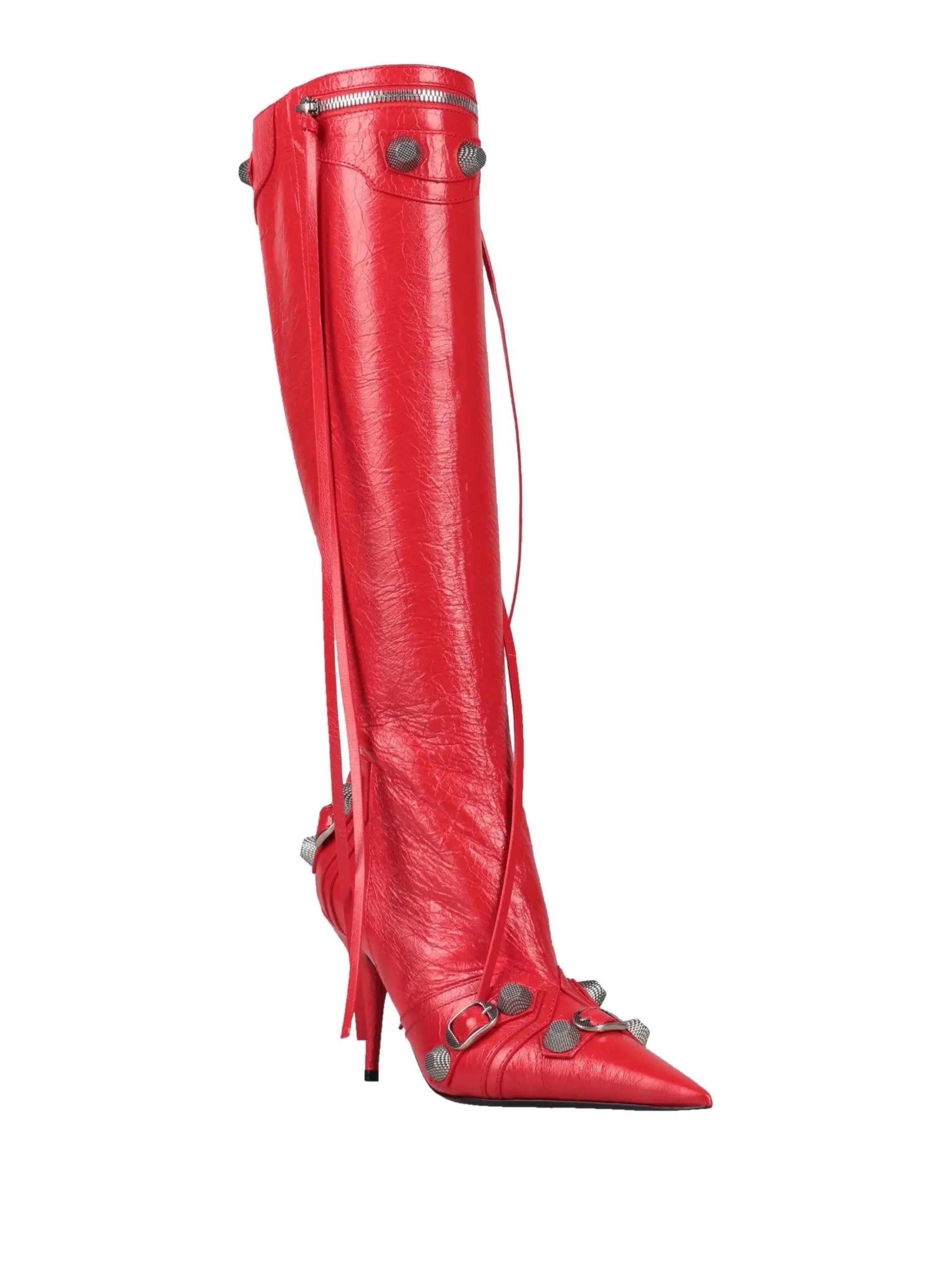Balenciaga Cagole Boots Red