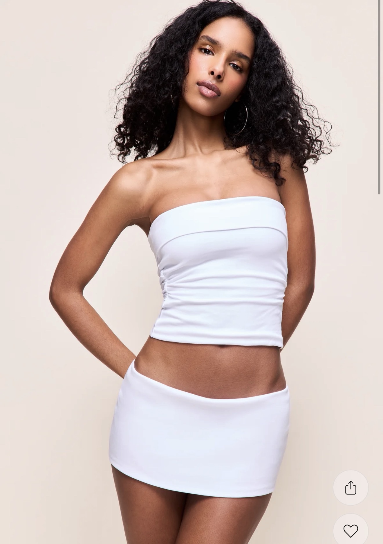 White Micro Mini Skirt