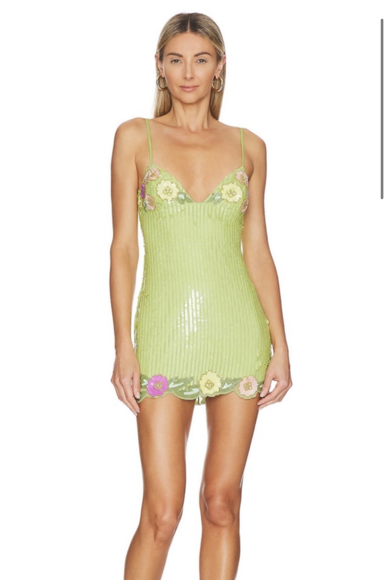 Majorelle Lime Green Sequin Mini Dress by MAJORELLE - Pickle Majorelle Lime Green Sequin Mini Dress by MAJORELLE - Pickle