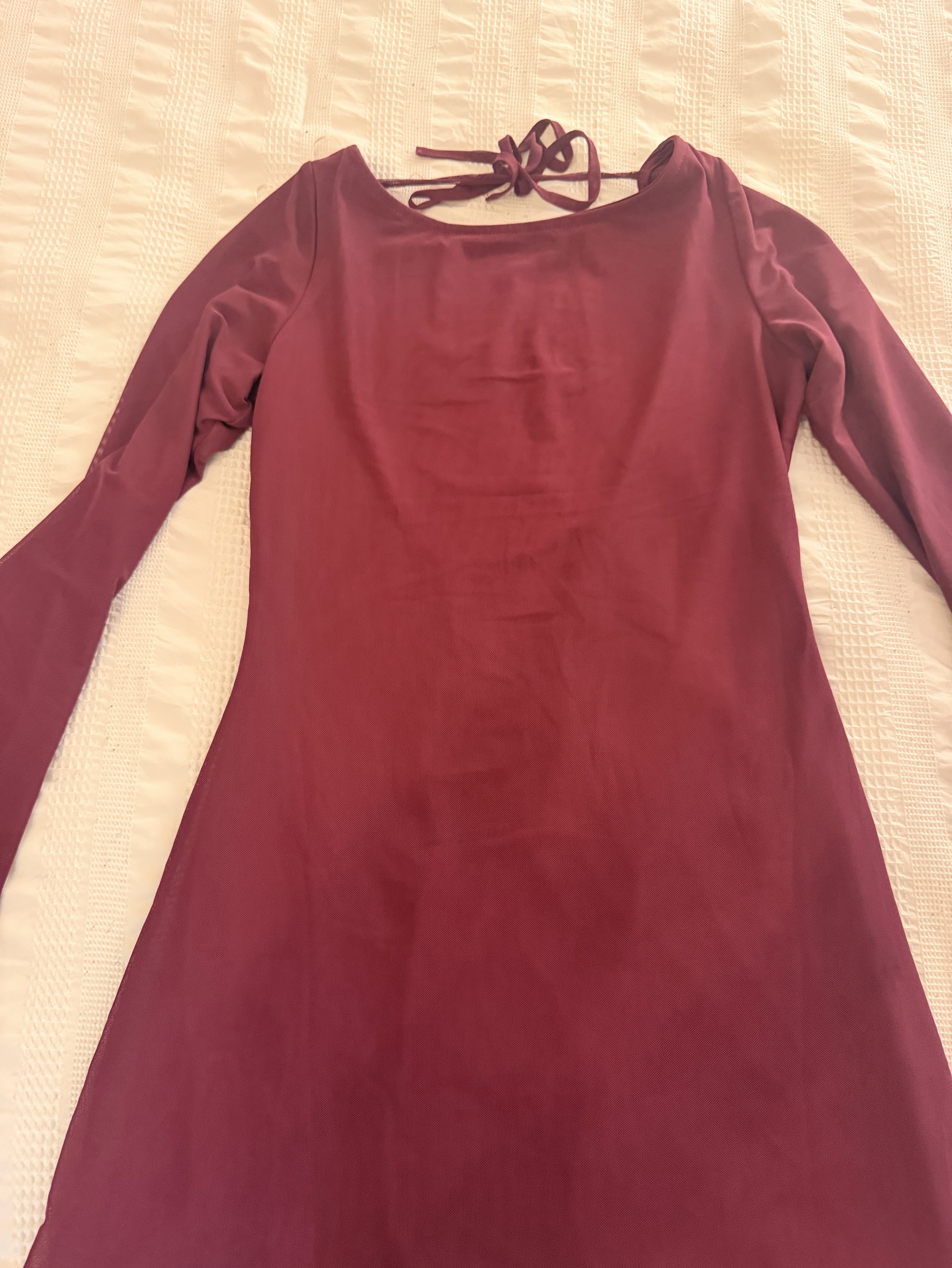 lukea long sleeve mini dress mauve Princess Polly Lukea Long Sleeve Mini Dress Mauve by Princess Polly