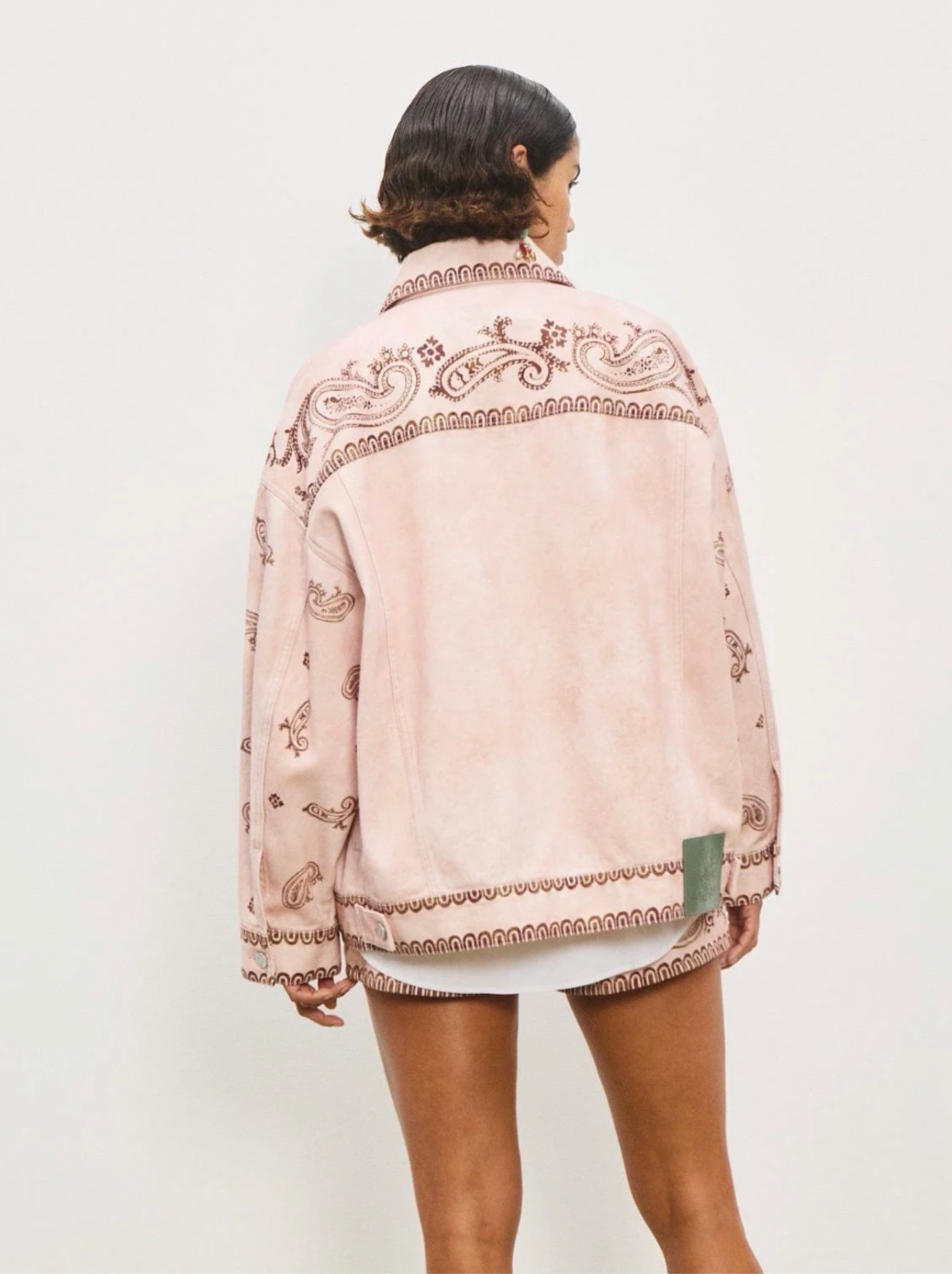 ALEMAIS Akia Denim Jacket by Alemais - Pickle