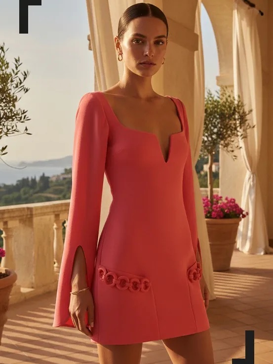 azize dress ALEXIS by Azize Azazie dresses Aakaa | Dresses | 색상:오렌지 crafted from colorful 3D launchdate-05/30/25