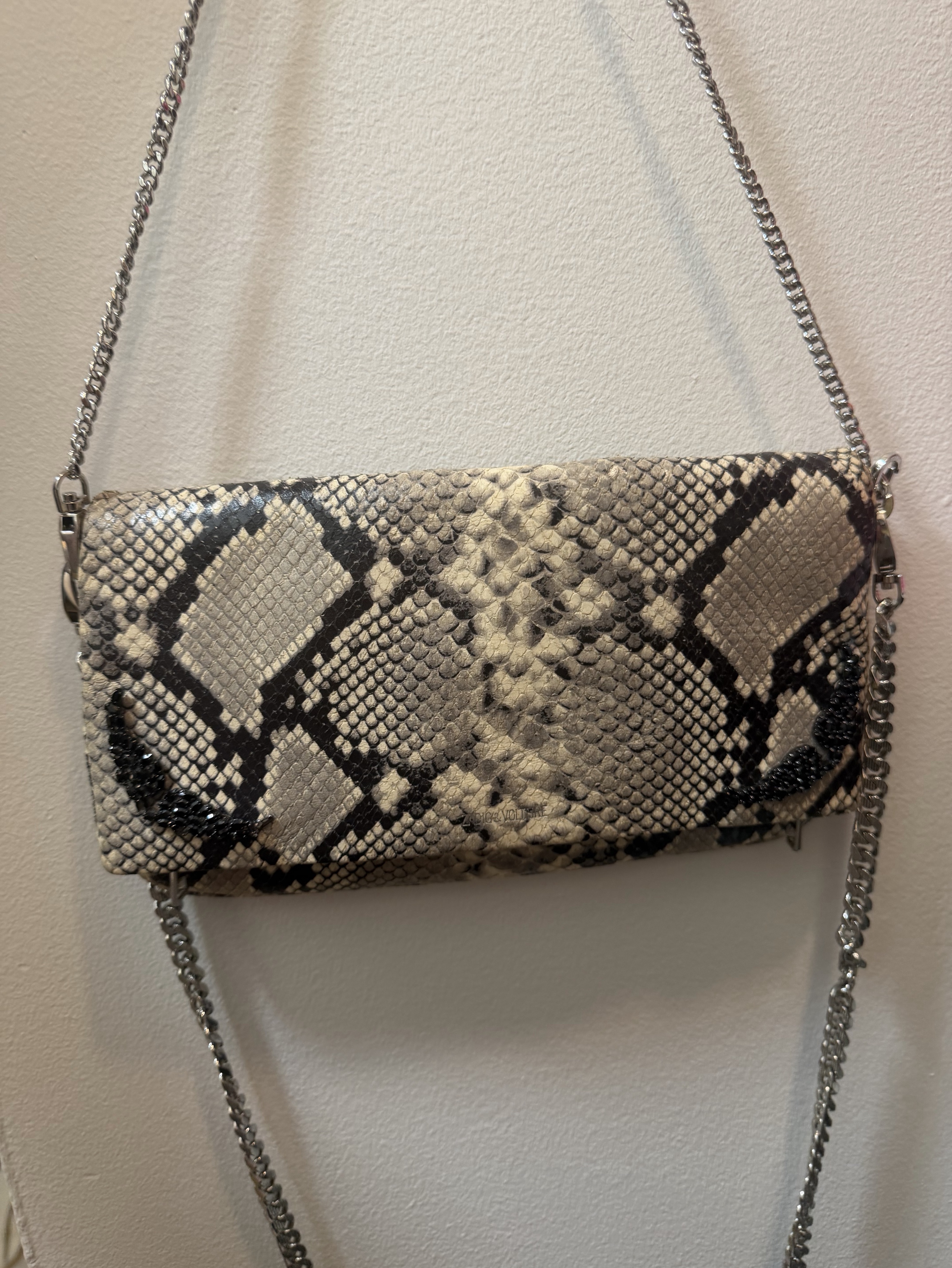 Zadig and Voltaire Python Snakeskin Crossbody Bag by Zadig