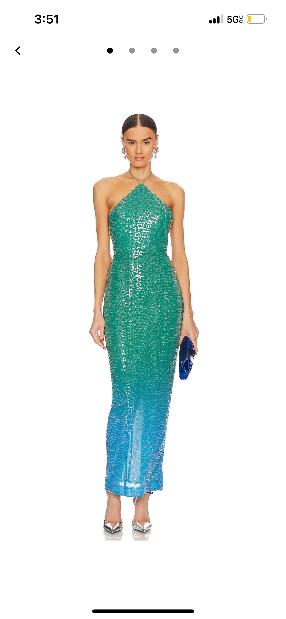 Sau Lee Jasmine Ombr Green Blue Sequin Dress by Sau Lee - Pickle Sau Lee Jasmine Ombr Green Blue Sequin Dress by Sau Lee - Pickle